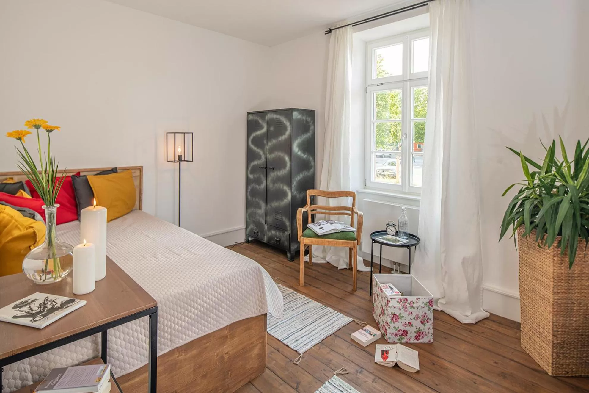 Photo of the whole room, Bed in Boardinghouse alte Spinnerei