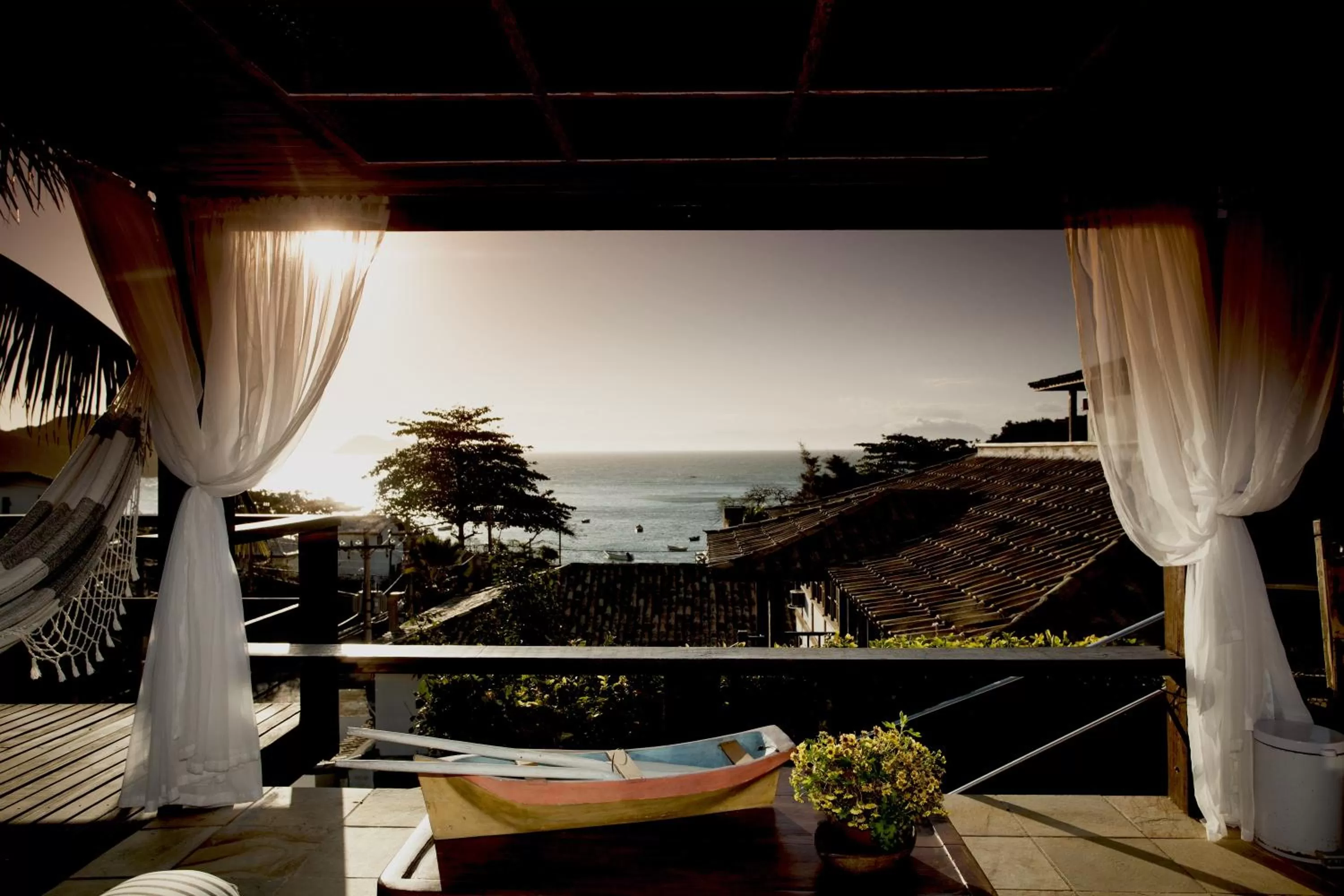 Balcony/Terrace in Pousada Praia João Fernandes