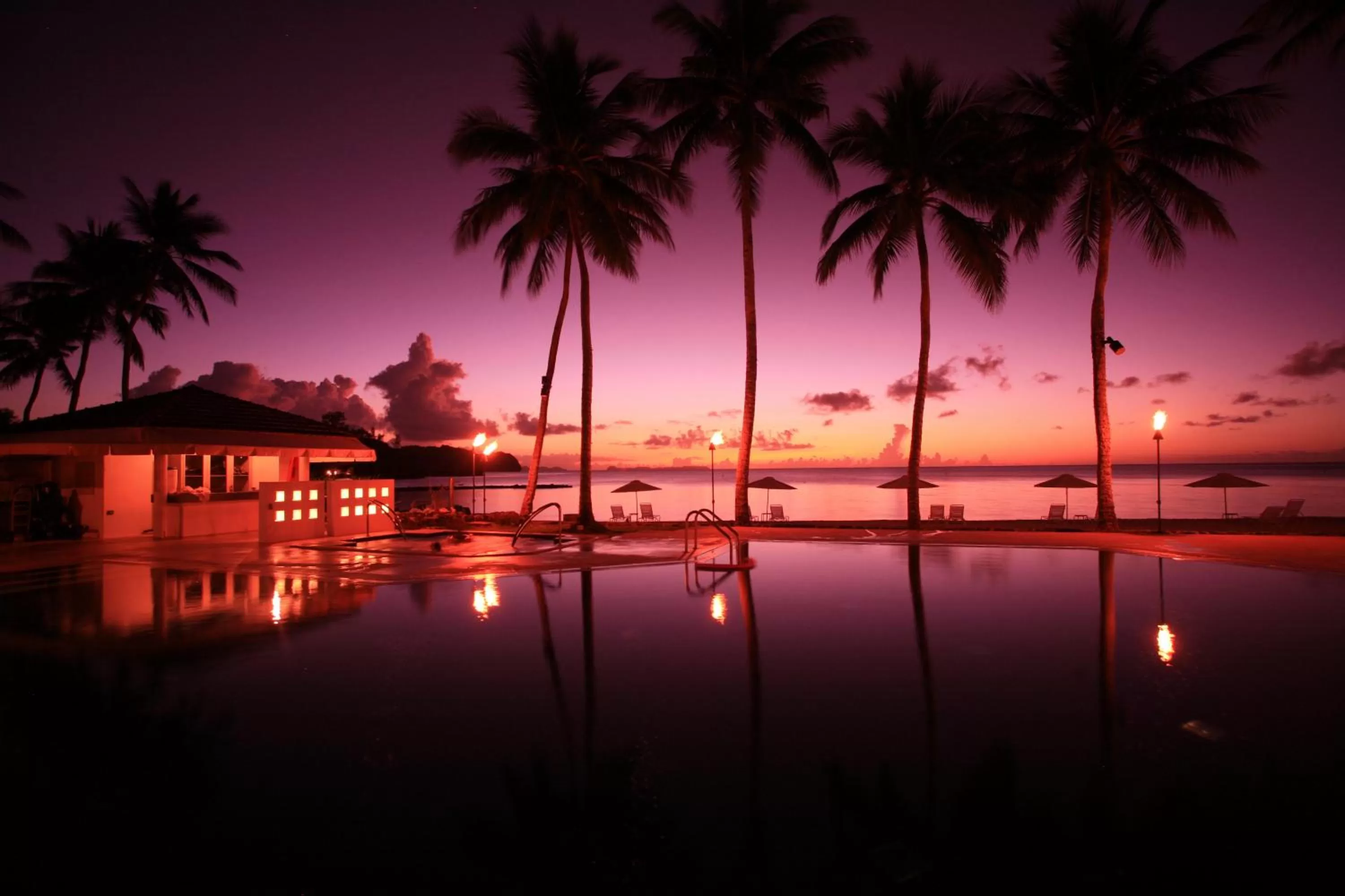 Sunrise/Sunset in Palau Pacific Resort