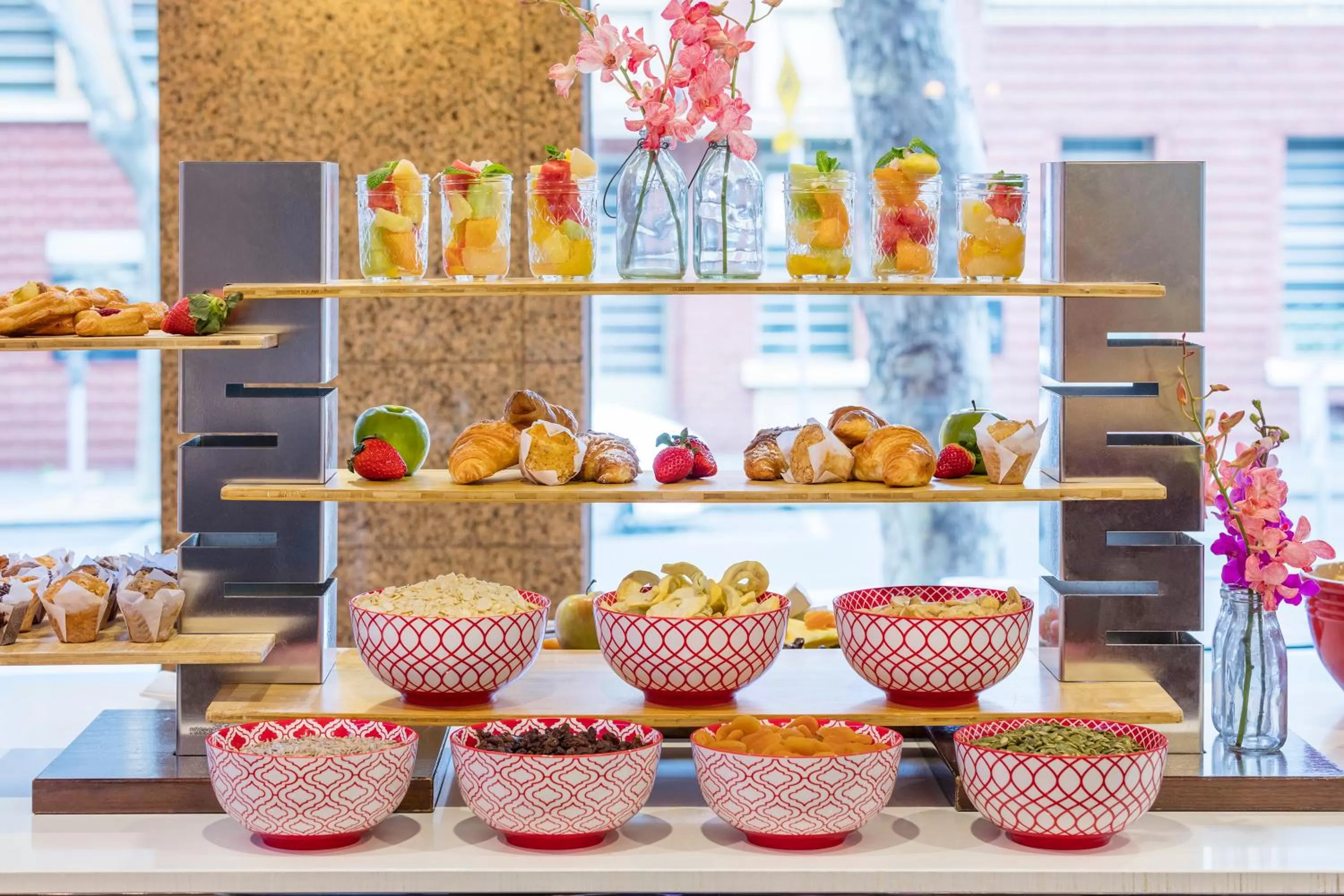 Buffet breakfast in Radisson On Flagstaff Gardens Melbourne