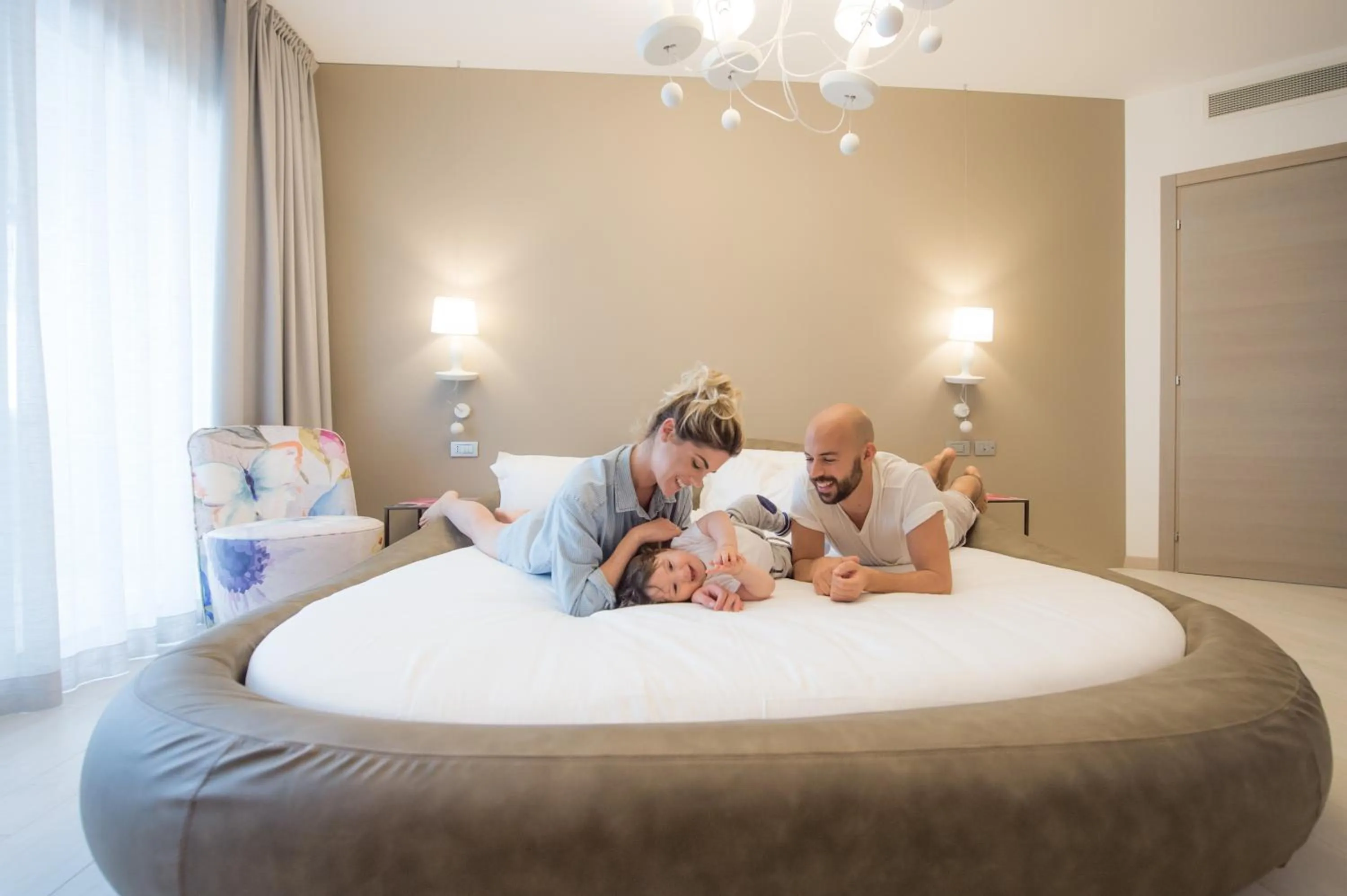 Bed in Bibione Palace Hotel