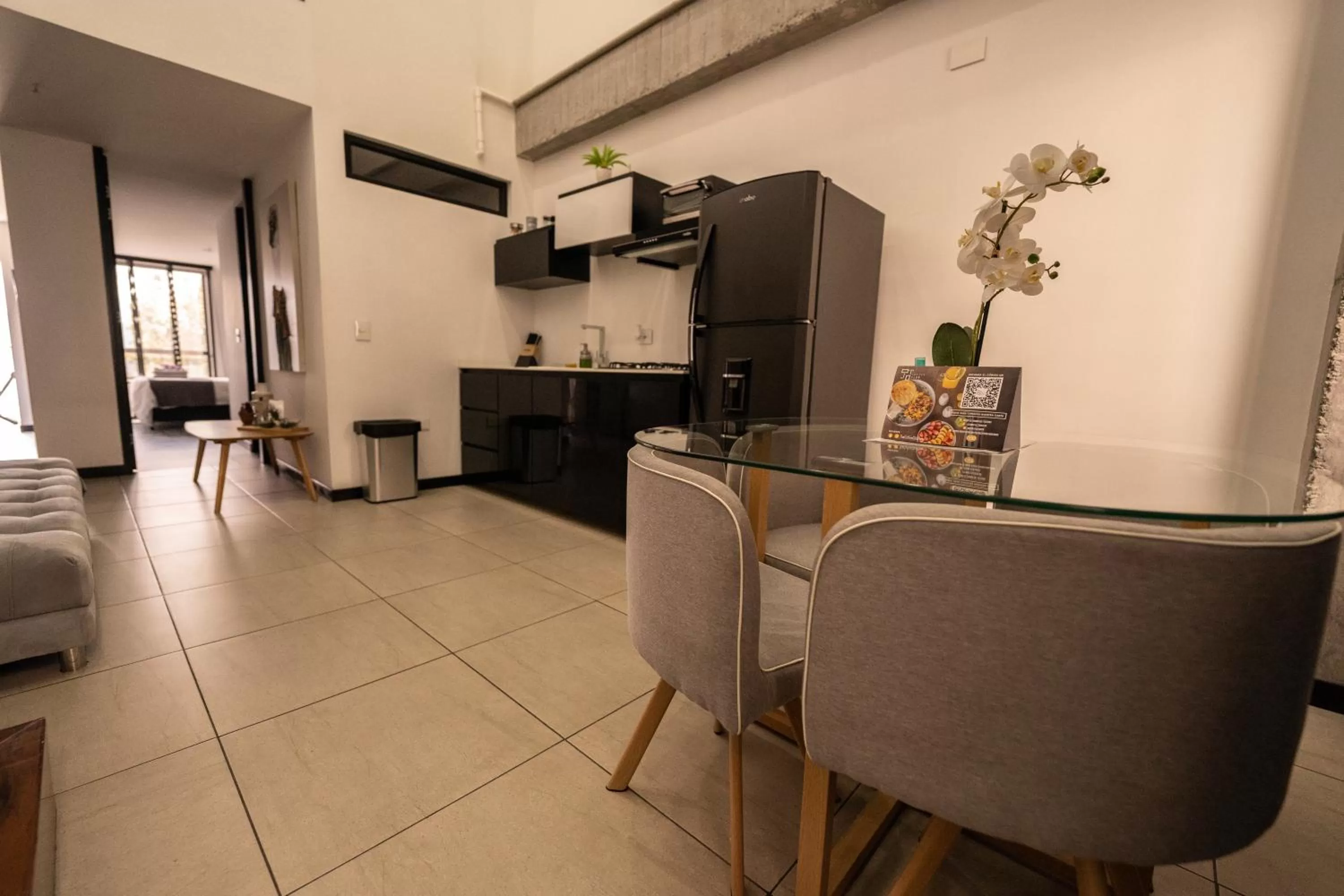 Kitchen or kitchenette in The Coffee Club Apartahotel