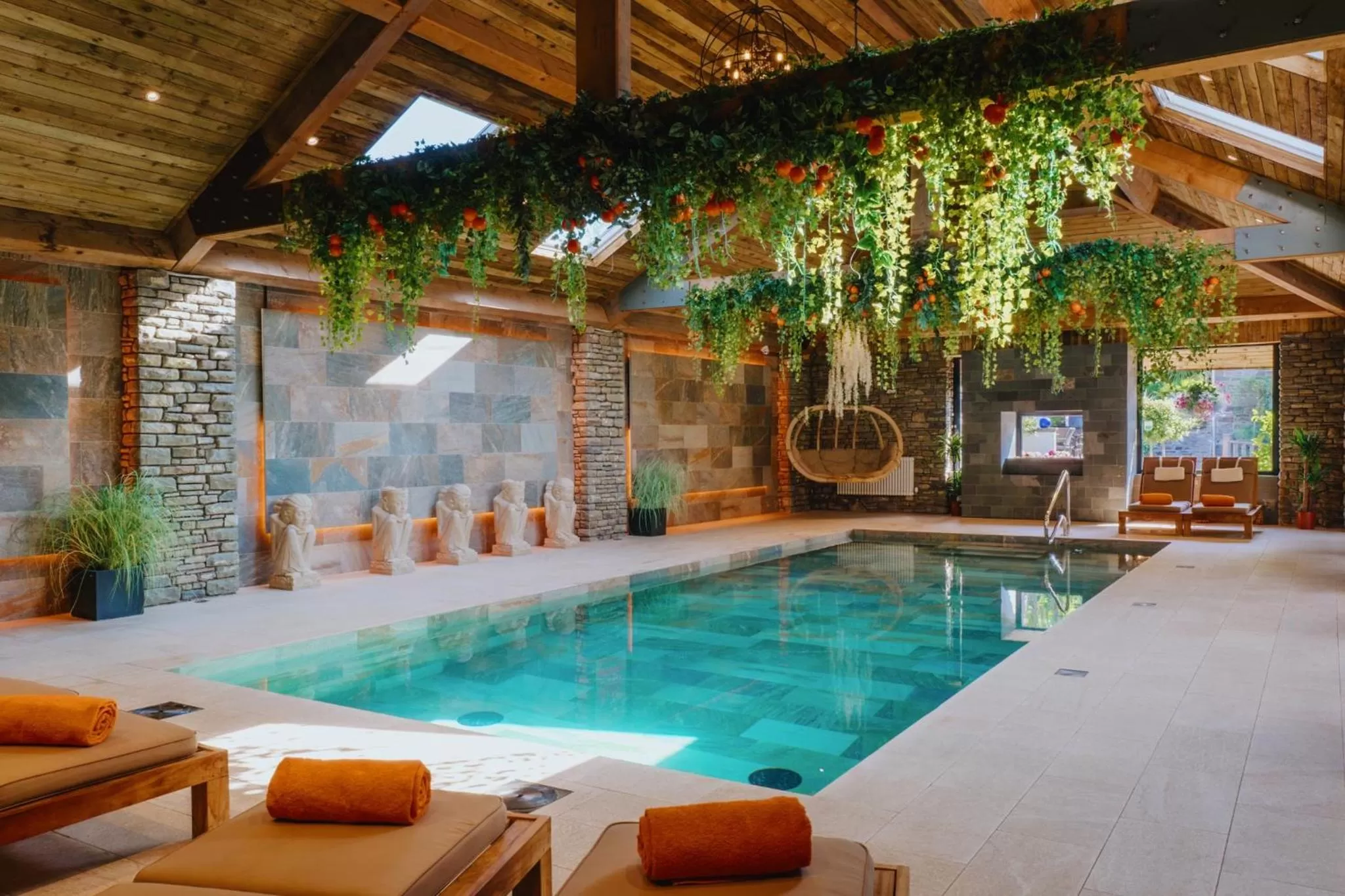 Sauna in Lanelay Hall Hotel & Spa