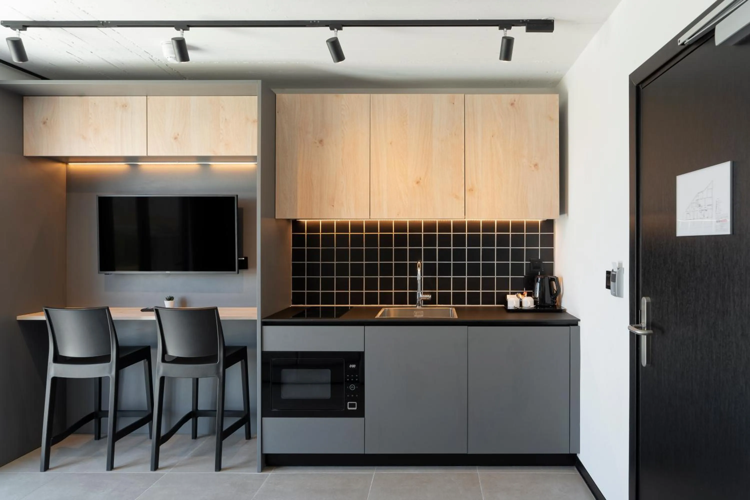 Kitchen or kitchenette in Aparthotel Adagio Malta Central