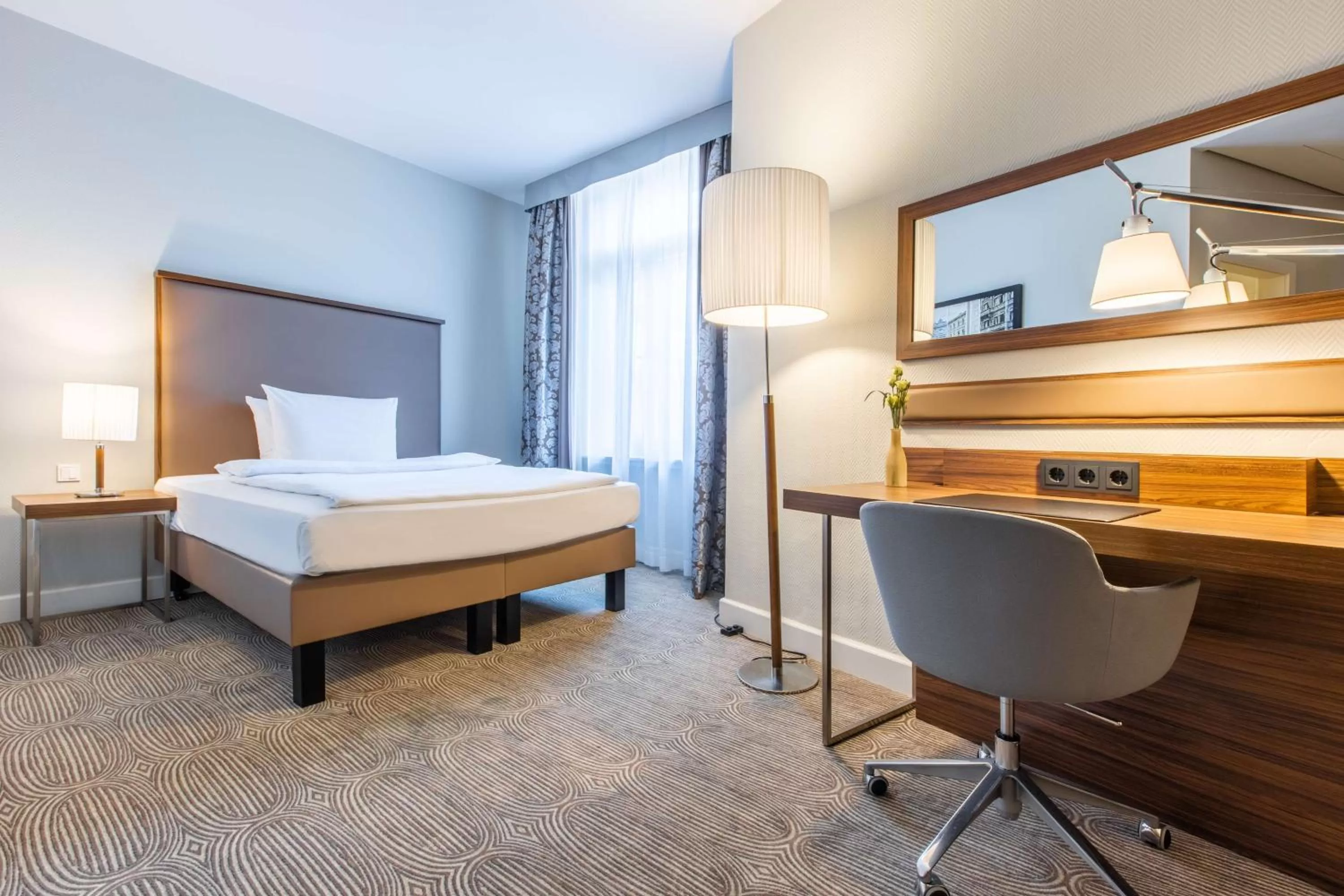 Bedroom, Bed in Radisson Blu Hotel Schwarzer Bock Wiesbaden