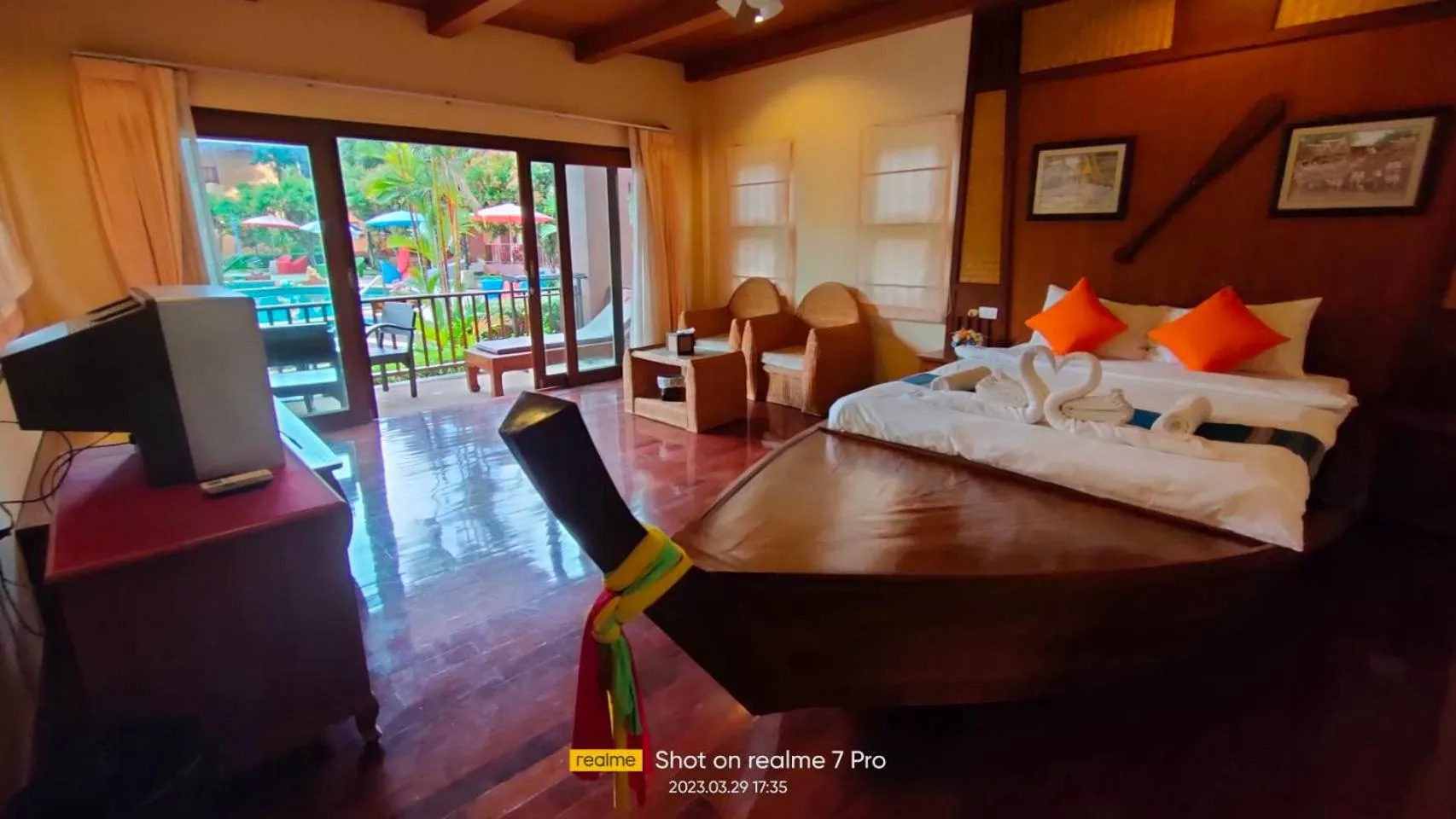 Seating area, Bed in Andamanee Boutique Resort Aonang Krabi - Free Beach Shuttle