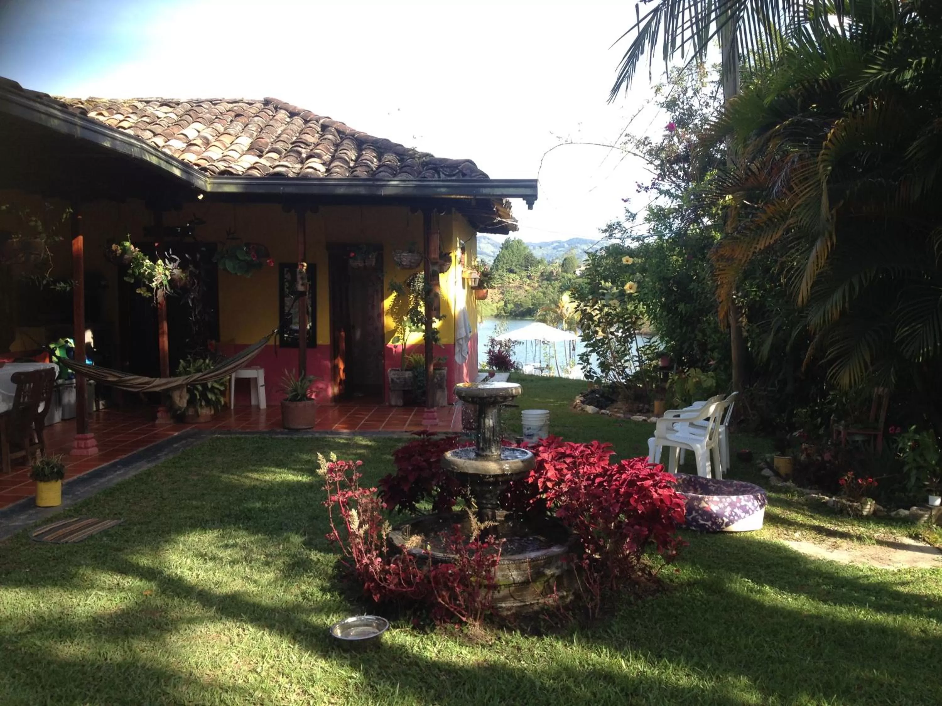 Facade/entrance, Garden in Casa finca típica the lake hotel