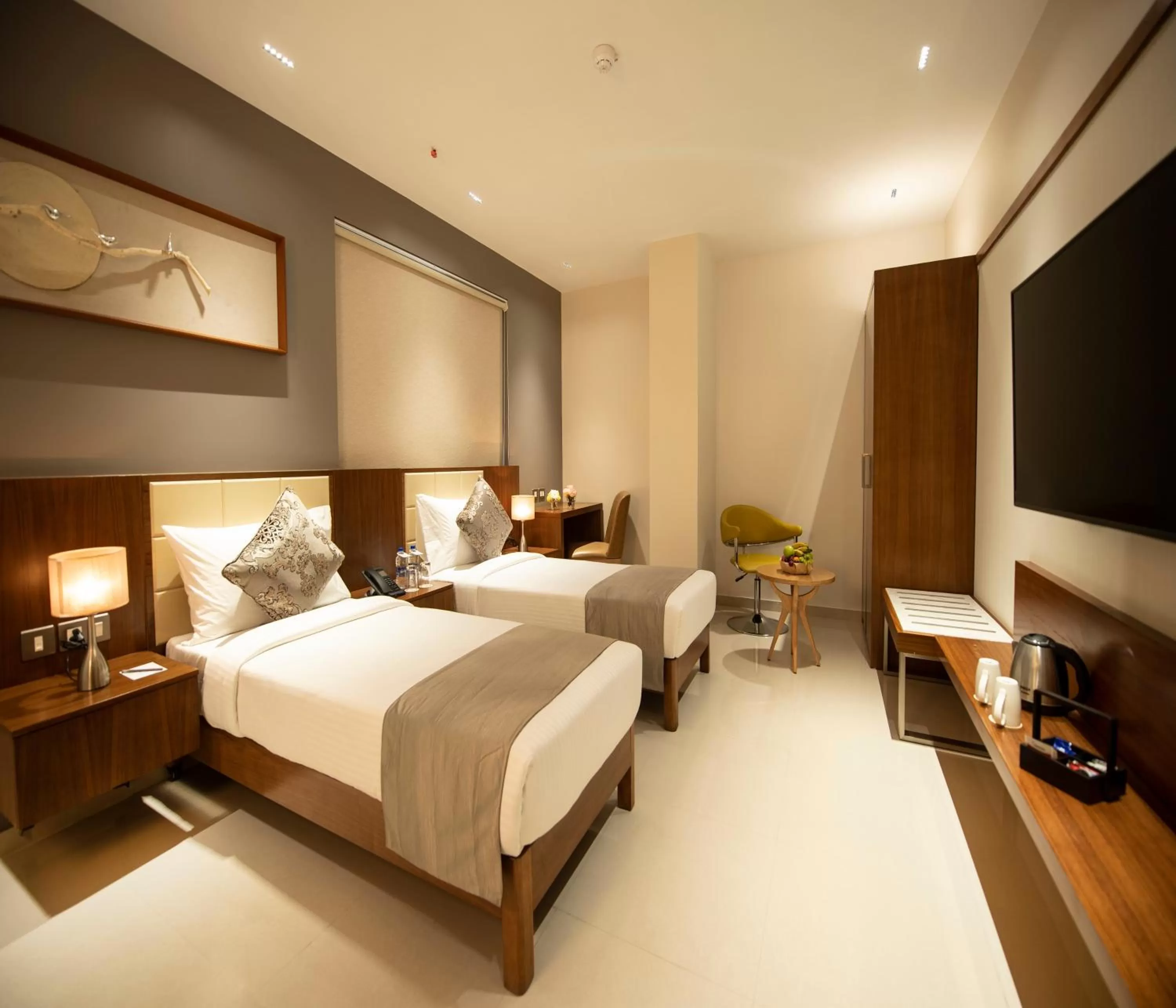 Bed in Morvee Hotels Durgapur