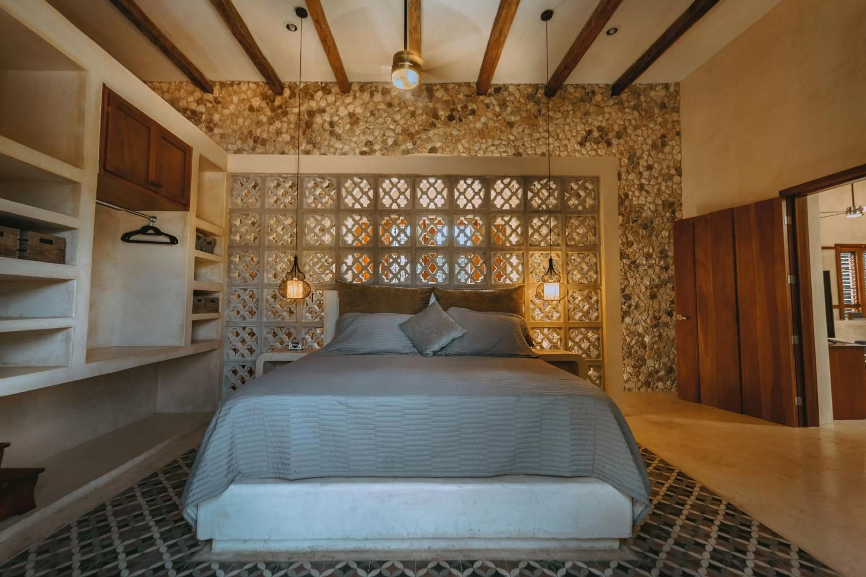 Bed in Destino Mío Mayan Jungle Retreat