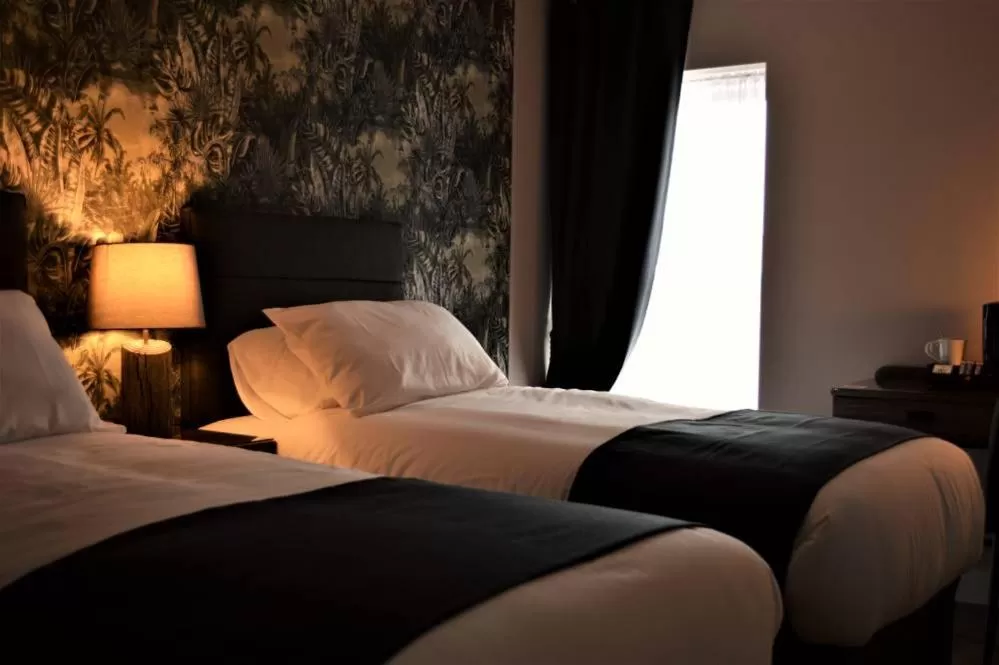 Bed in The Corner Rooms at The Black Horse Inn