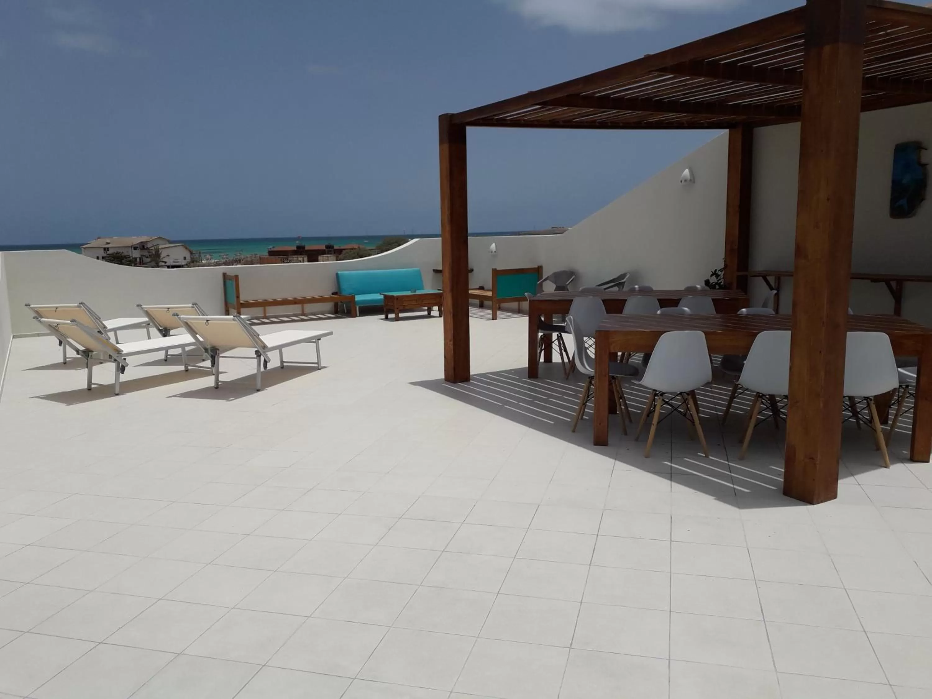 Balcony/Terrace, Swimming Pool in B&B Sereia Azul Boa Vista