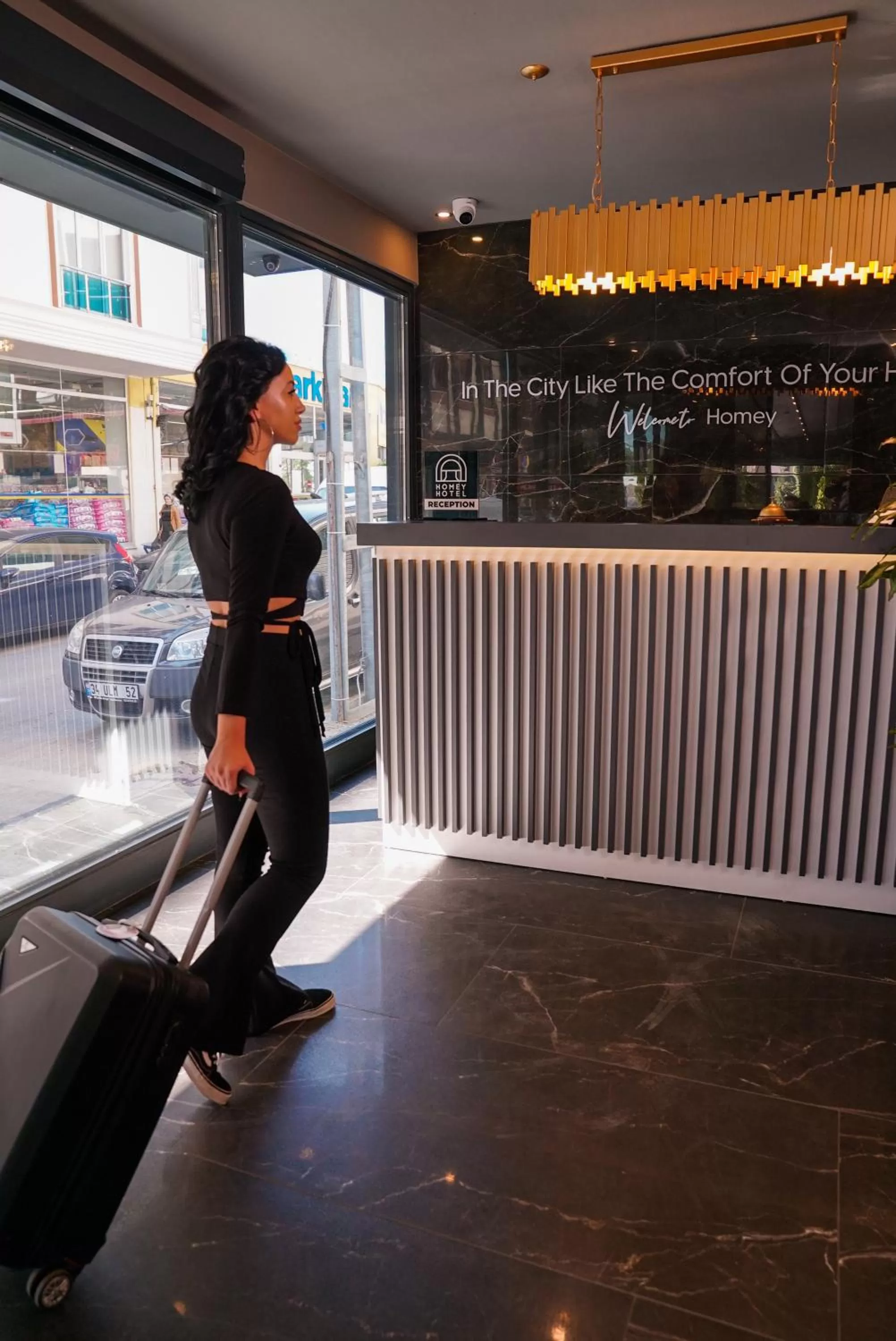 group of guests in Homey AirPort Hotel