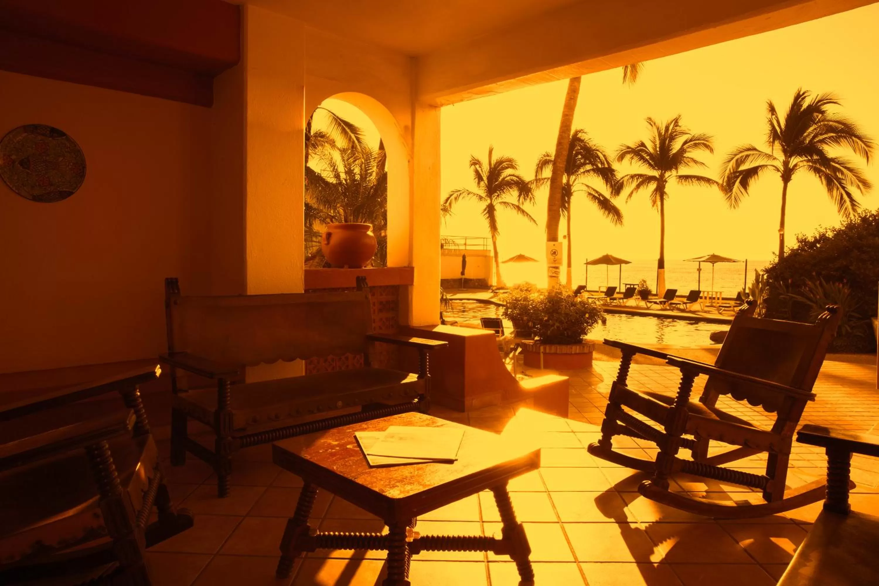Living room in Hotel El Pescador