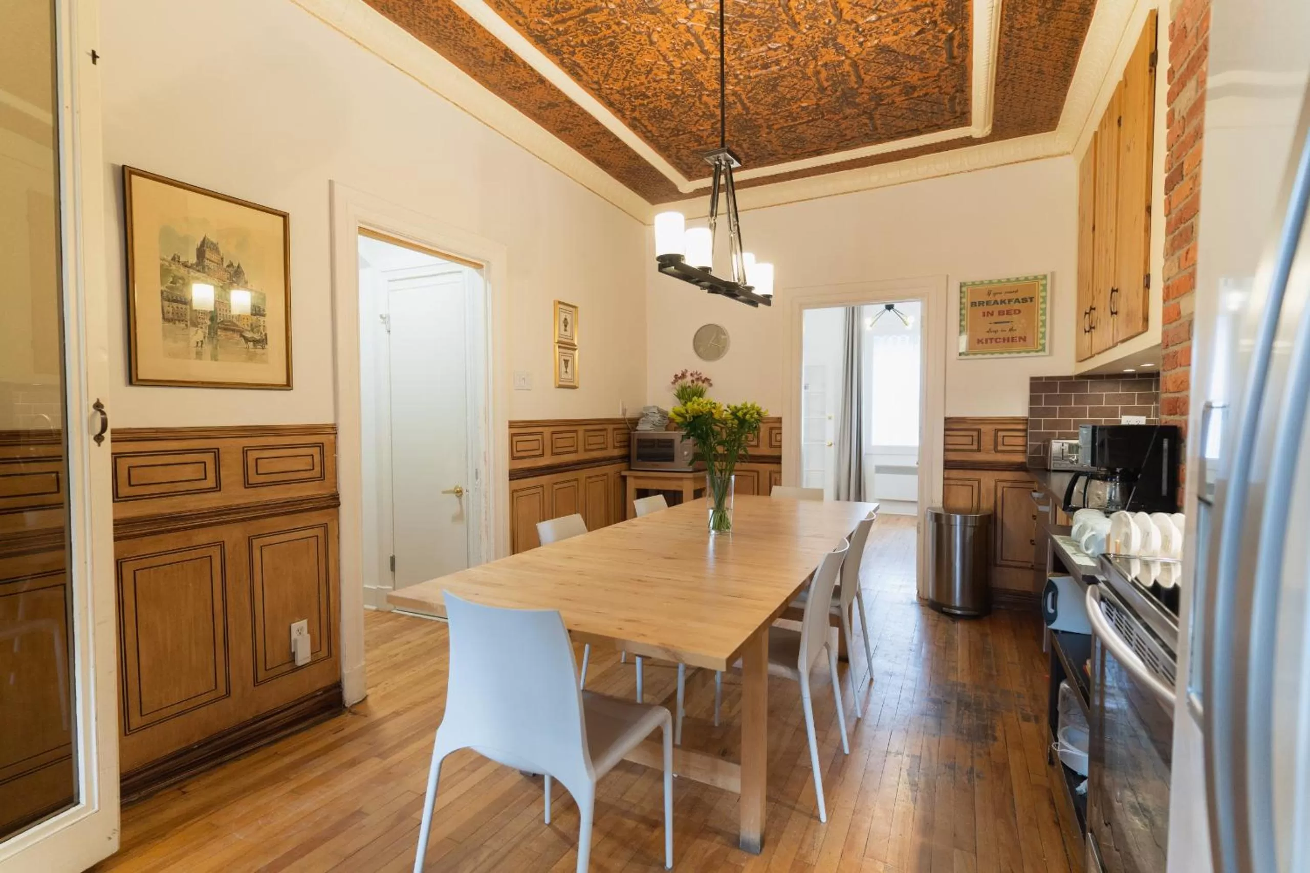 Kitchen or kitchenette in Bed and Breakfast du Village BBV