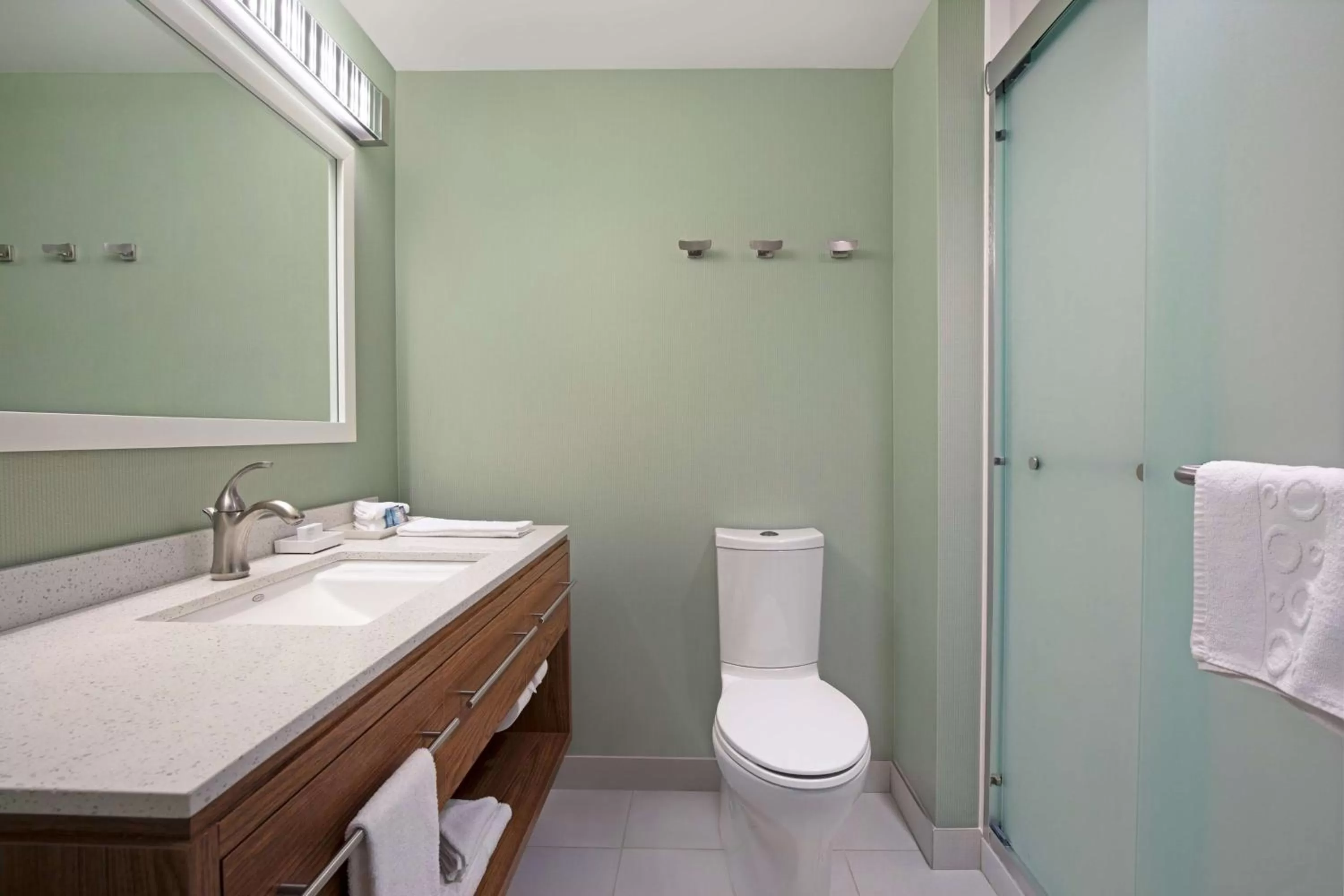 Bathroom in Home2 Suites By Hilton Joliet Plainfield