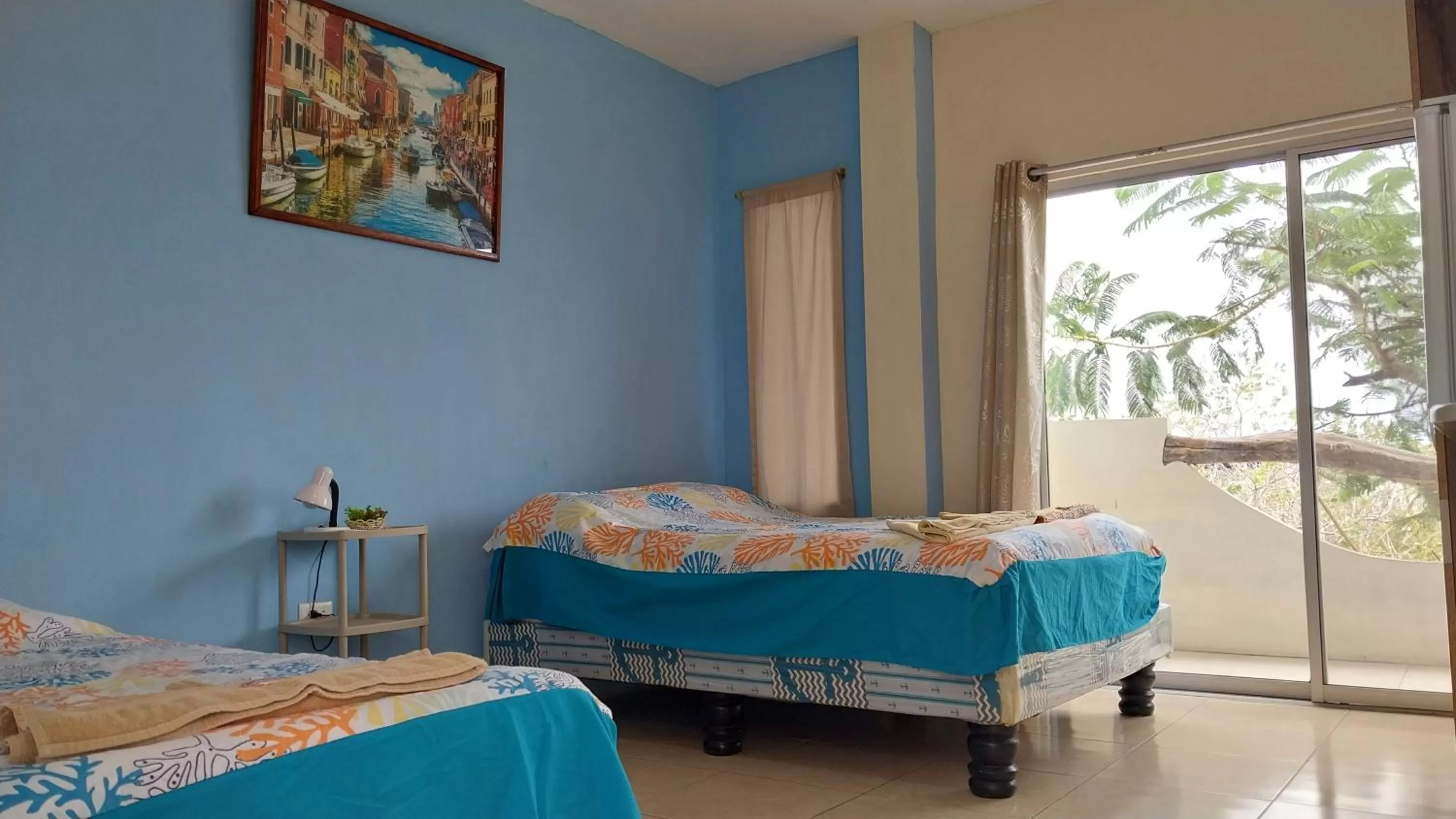 Bed in Hostal Cabañas Don Jorge