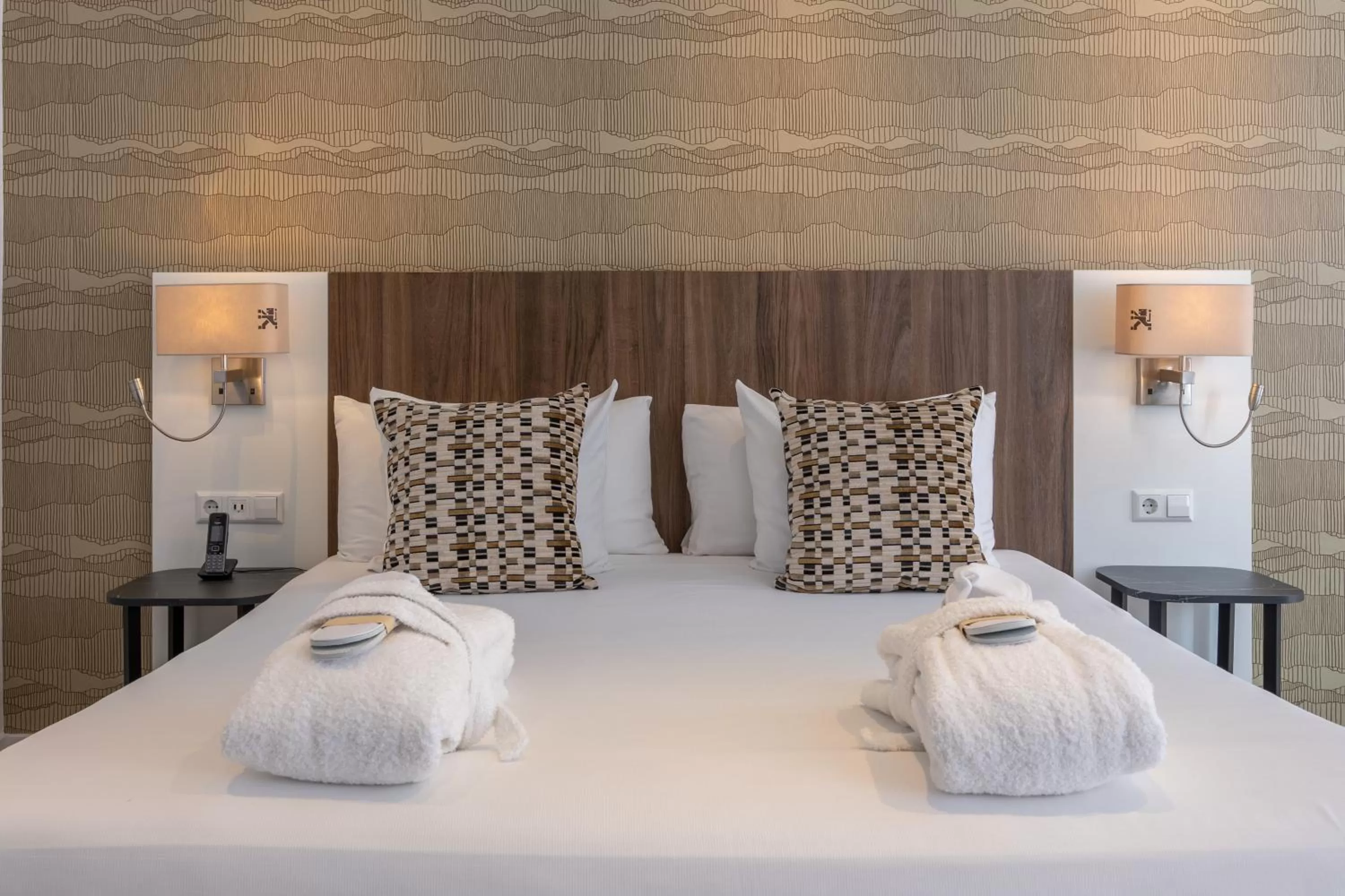 Bed in Hotel Amsterdam De Roode Leeuw