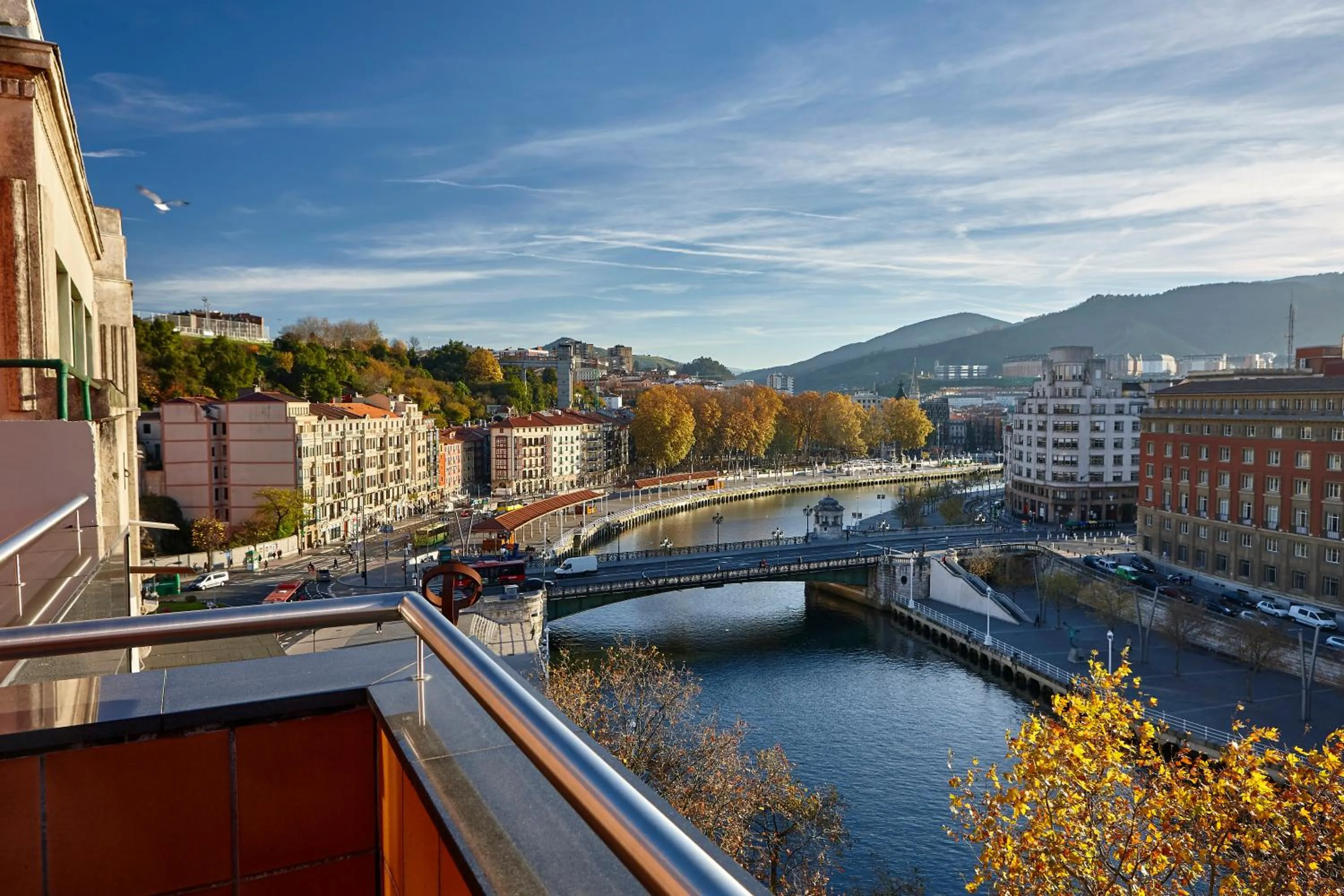 City view in Hotel Bilbao Plaza