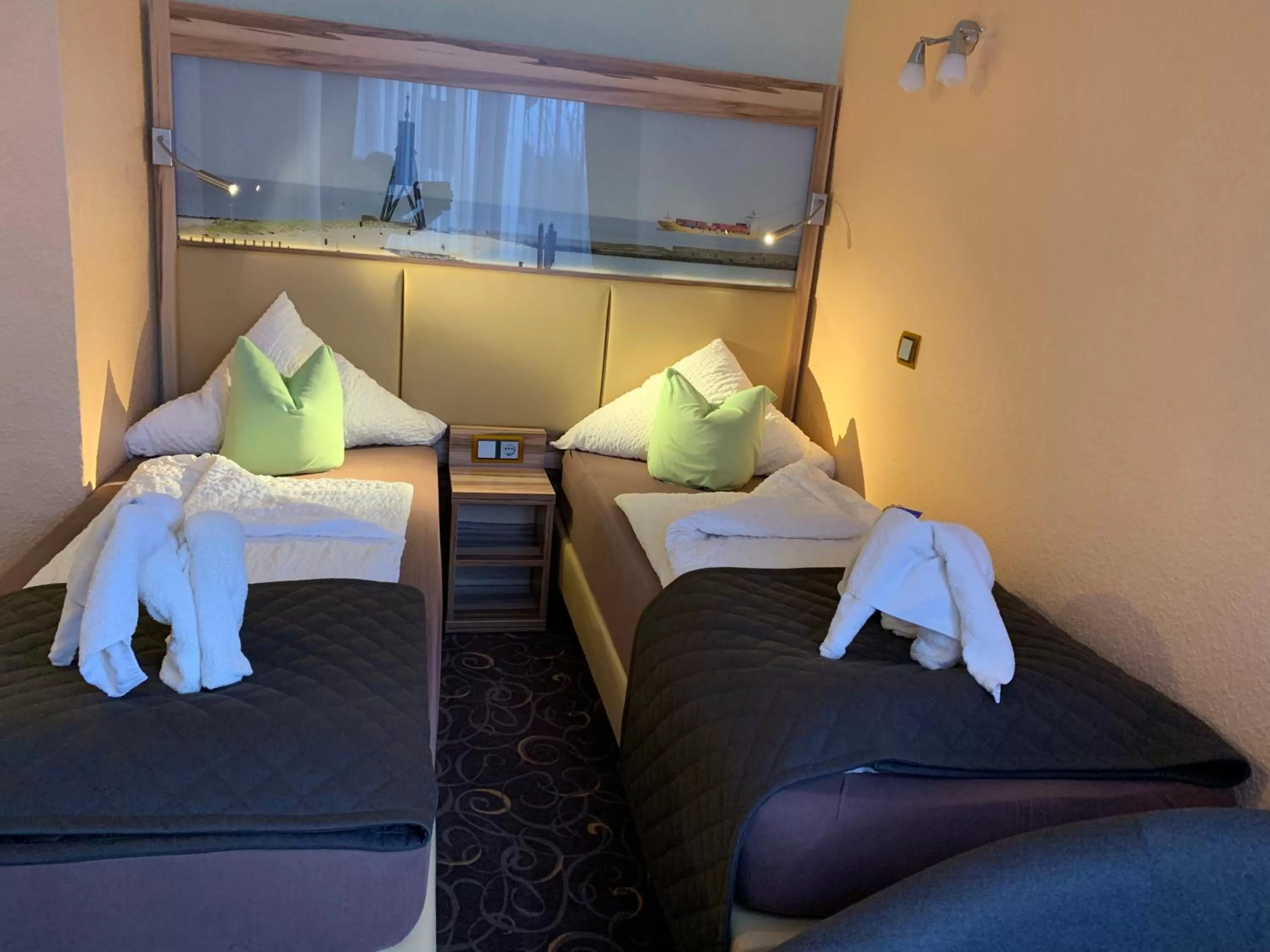 Bedroom, Bed in Hotel Seemeile