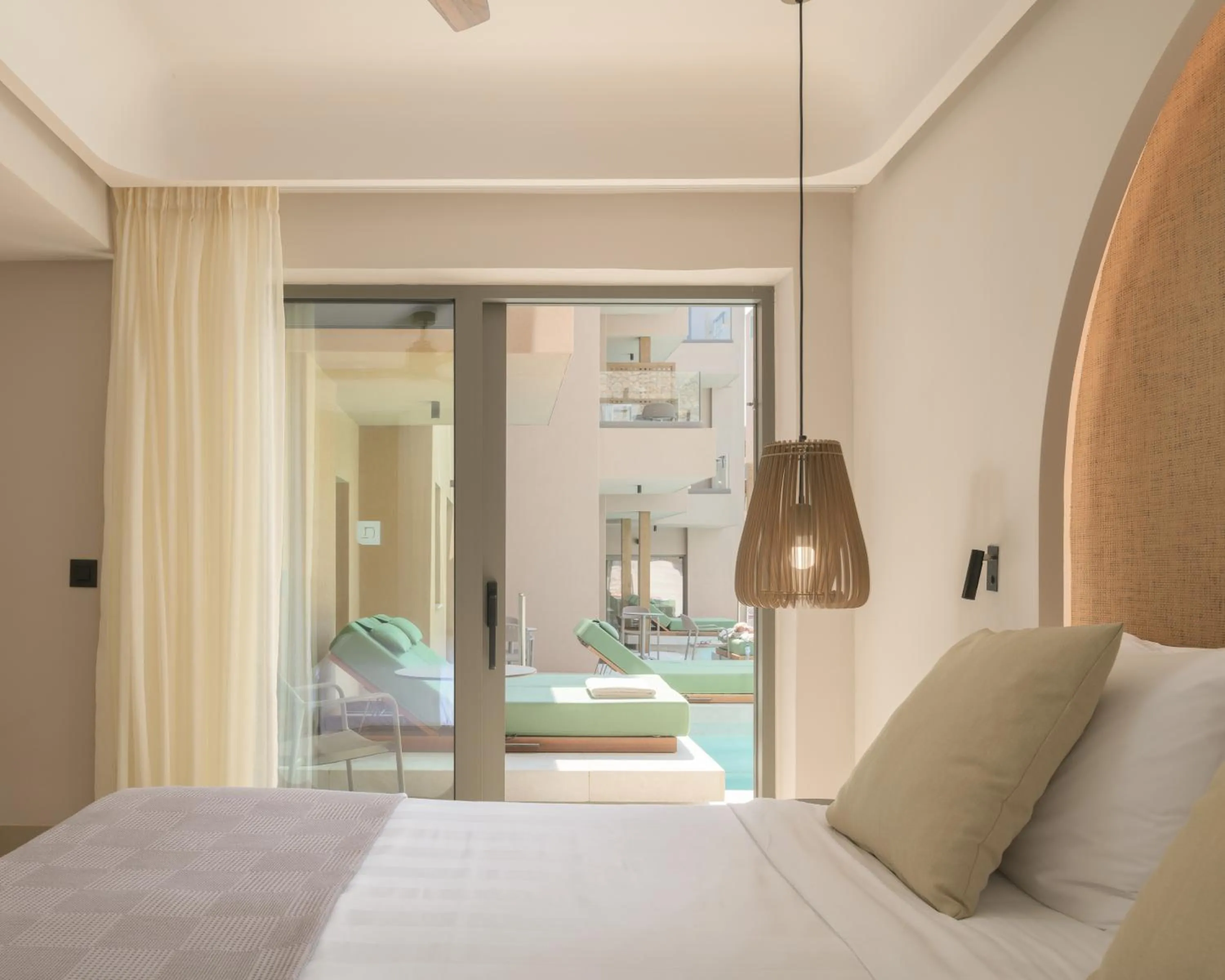 Bedroom, Bed in Paralos Venus Suites Adults Only