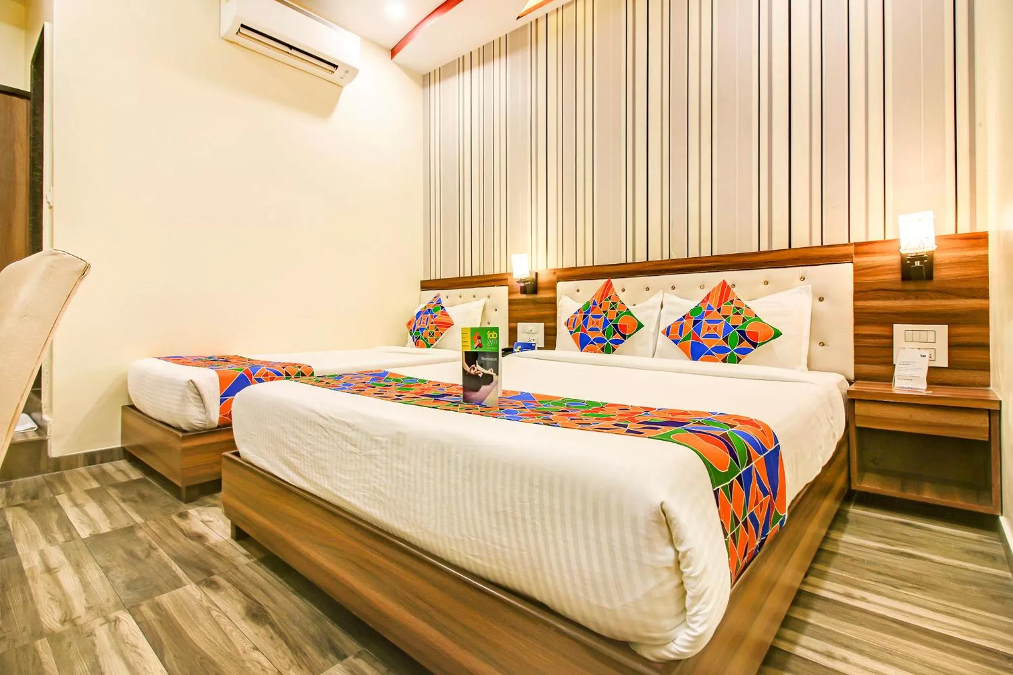 View (from property/room), Bed in FabHotel Axis International - Nr Mumbai International Airport