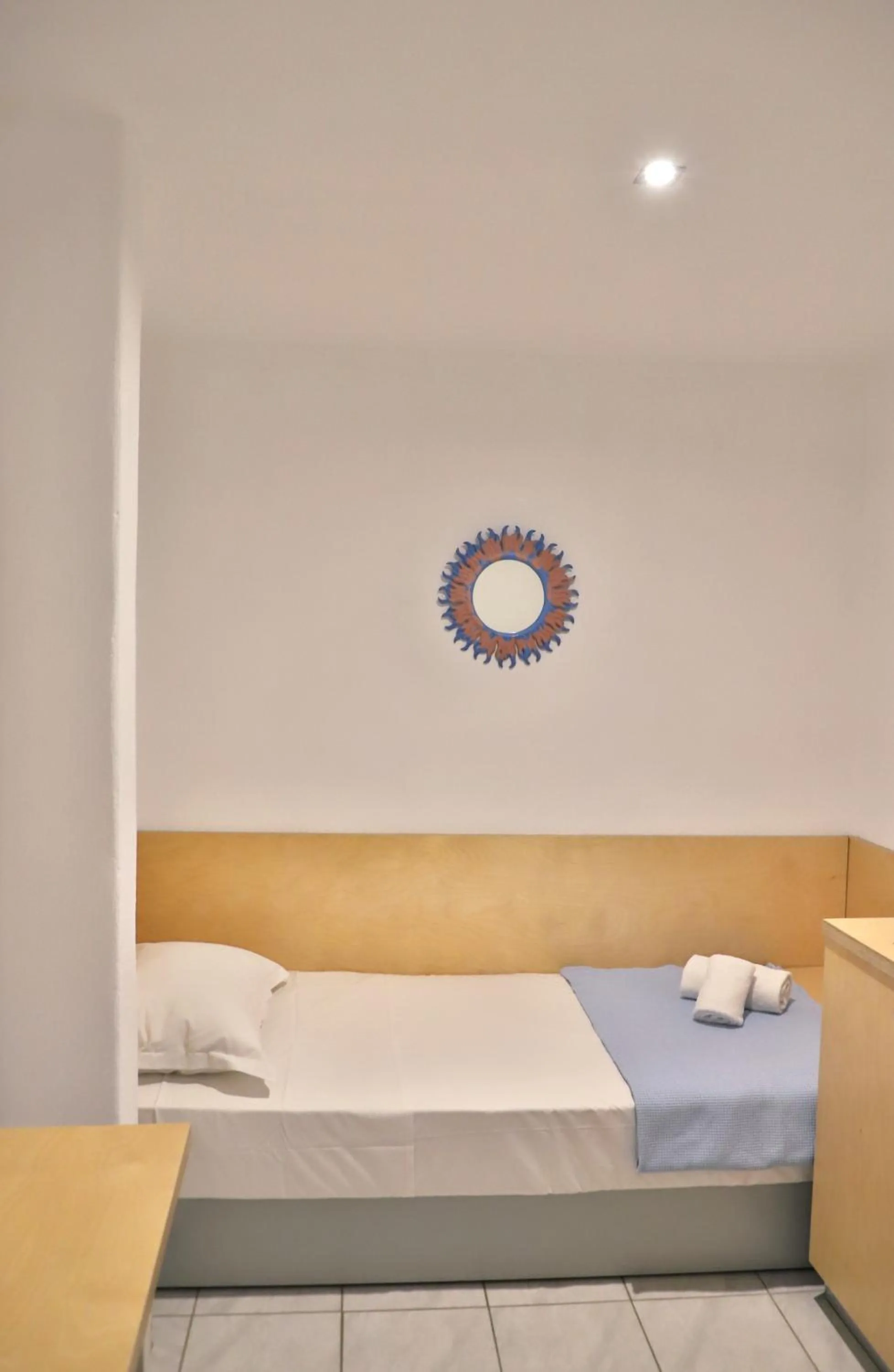 Bed in Elounda Krini Hotel