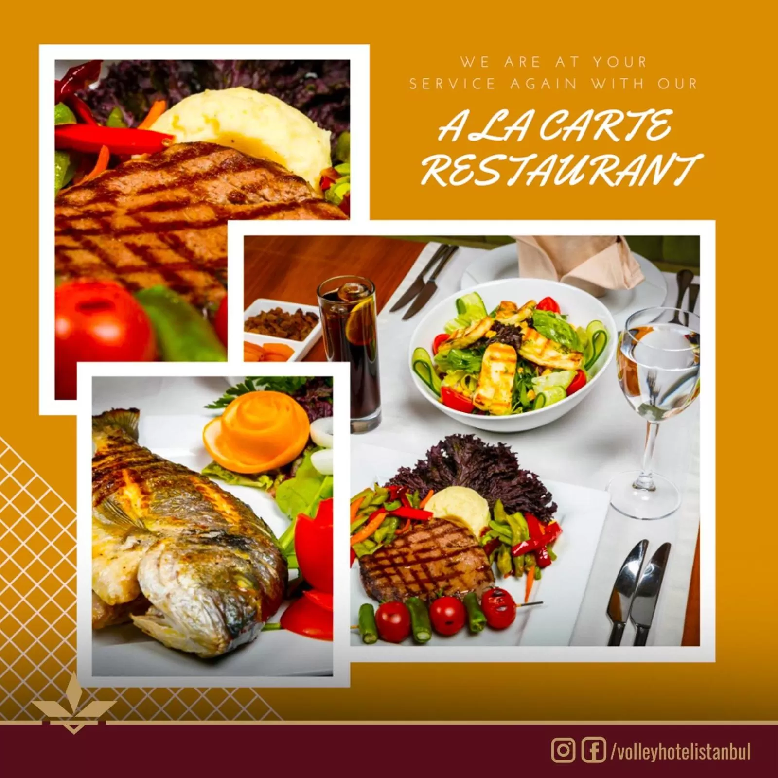 Food and drinks in Volley Hotel Istanbul