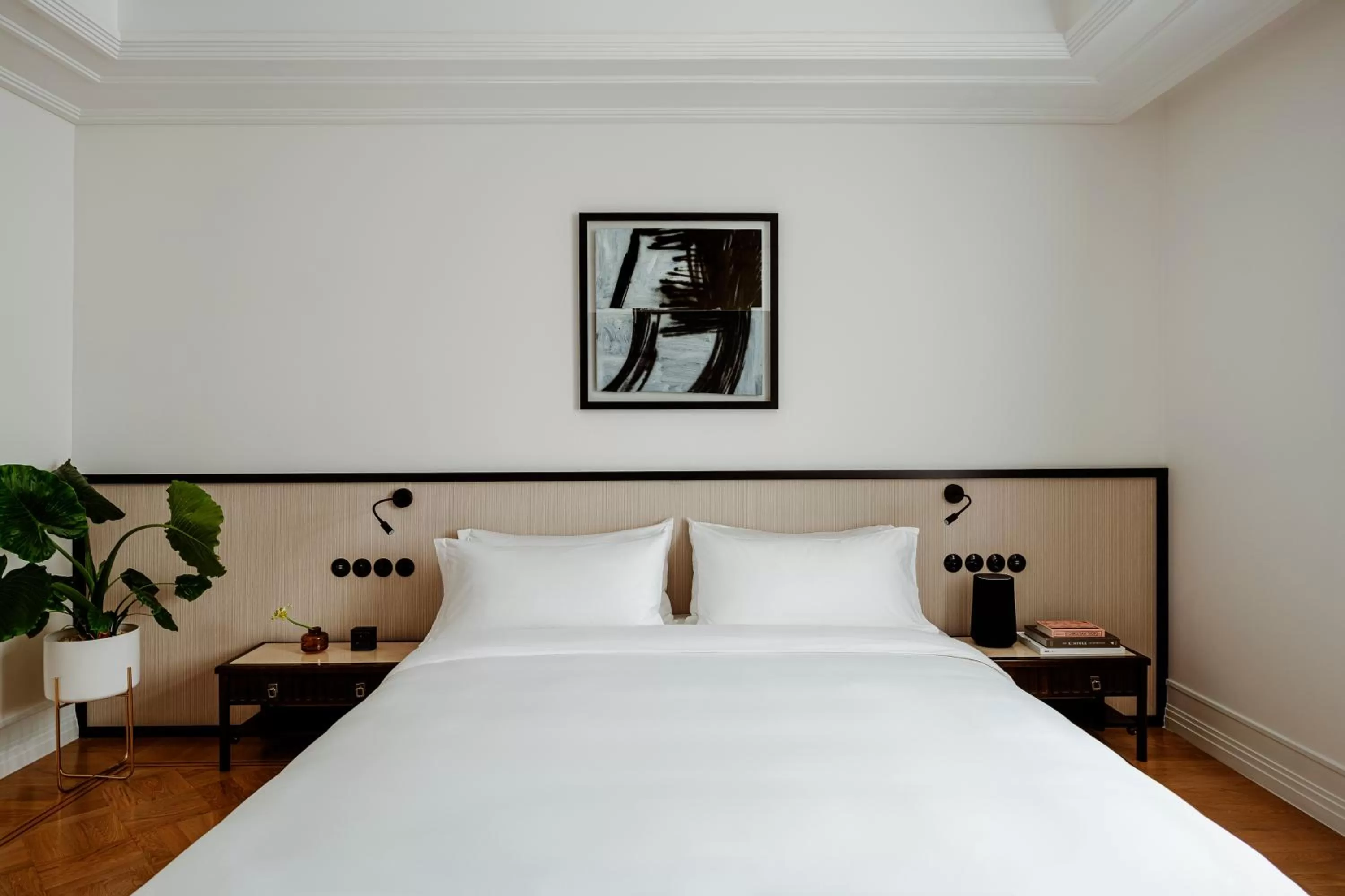 Bed in Nobu Hotel Warsaw