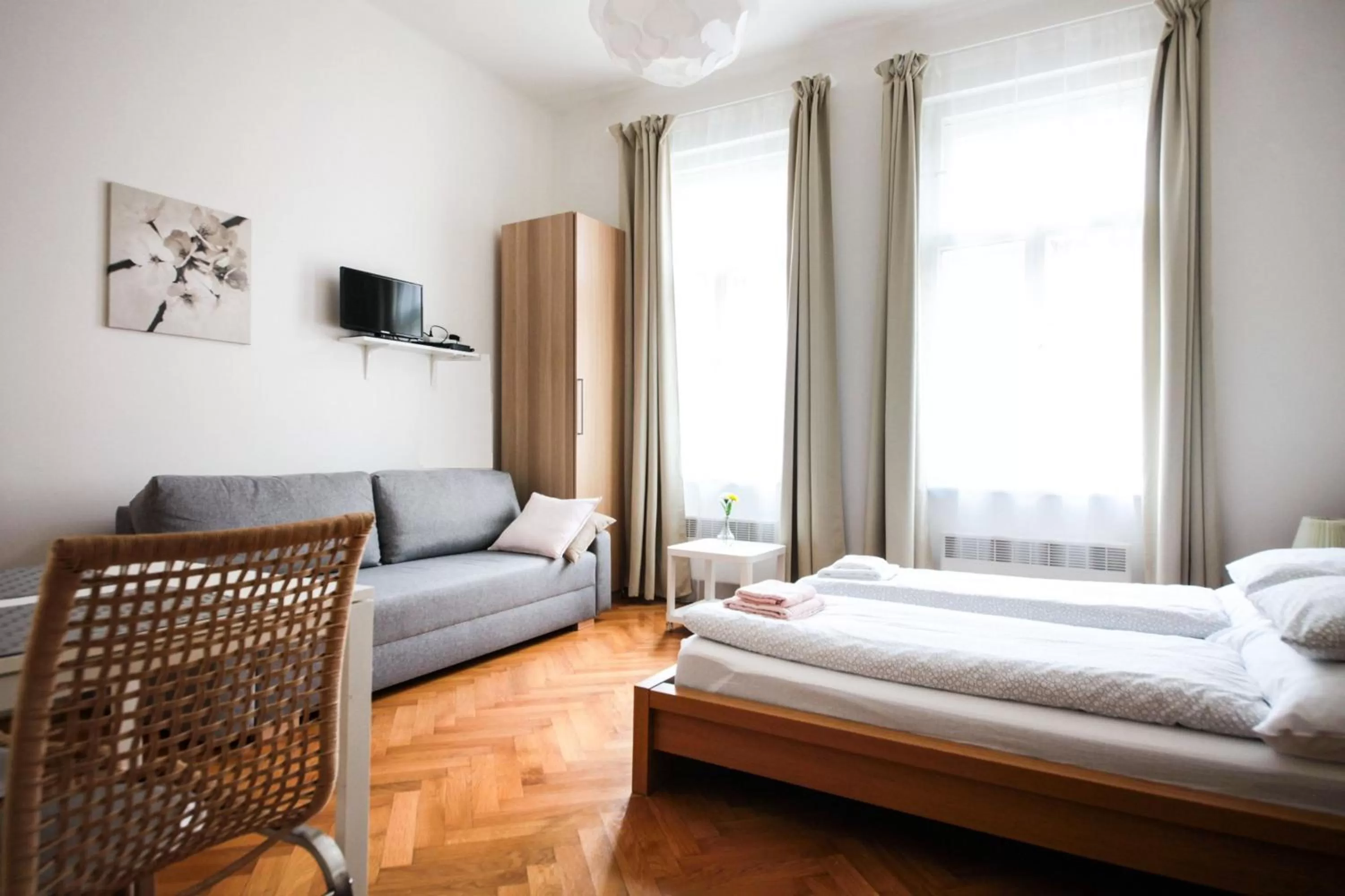 Bed in City Castle Aparthotel