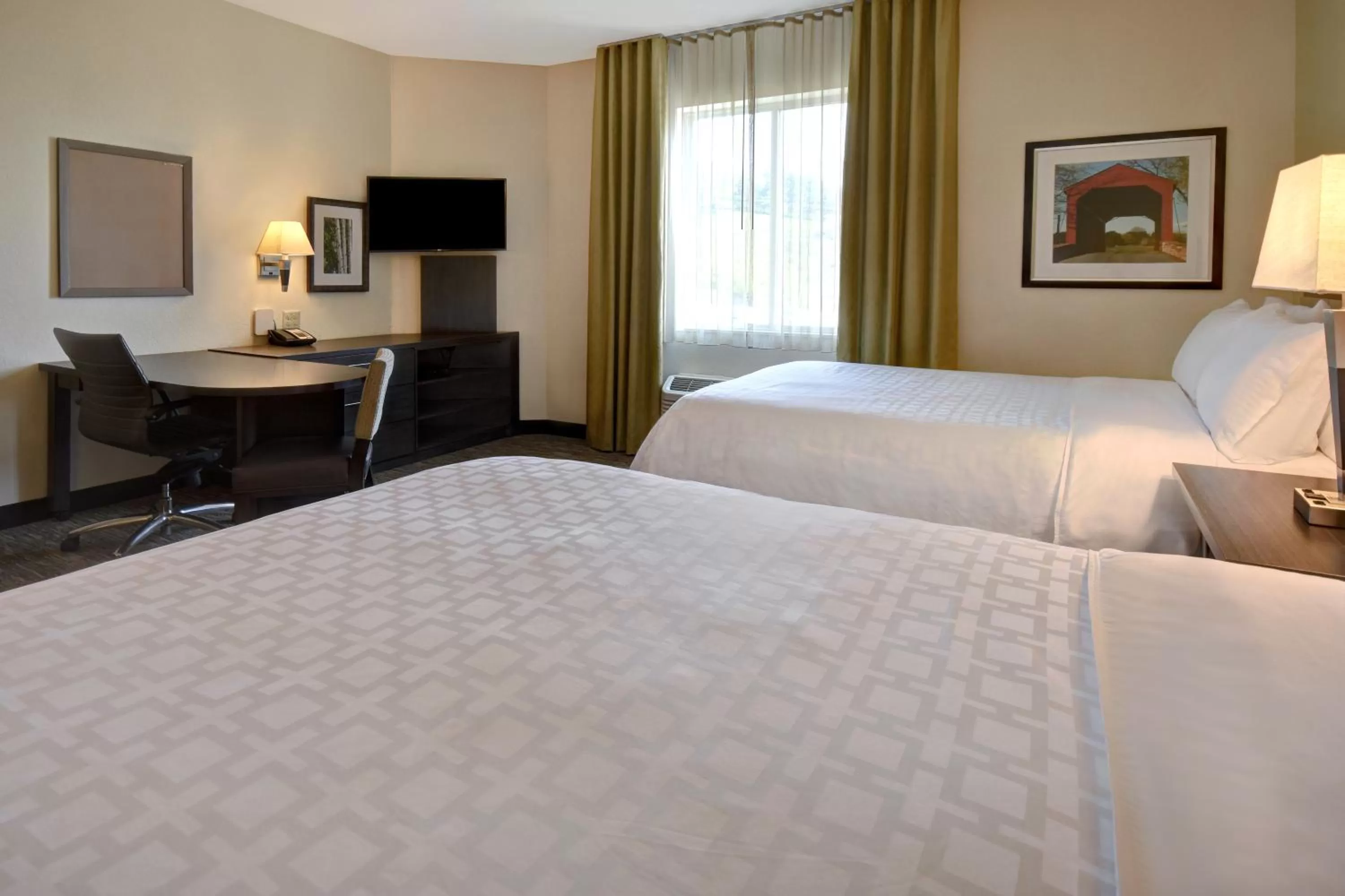 Queen Studio with Two Queen Beds - Hearing Accessible - Non-Smoking in Candlewood Suites St Clairsville Wheeling Area, an IHG Hotel