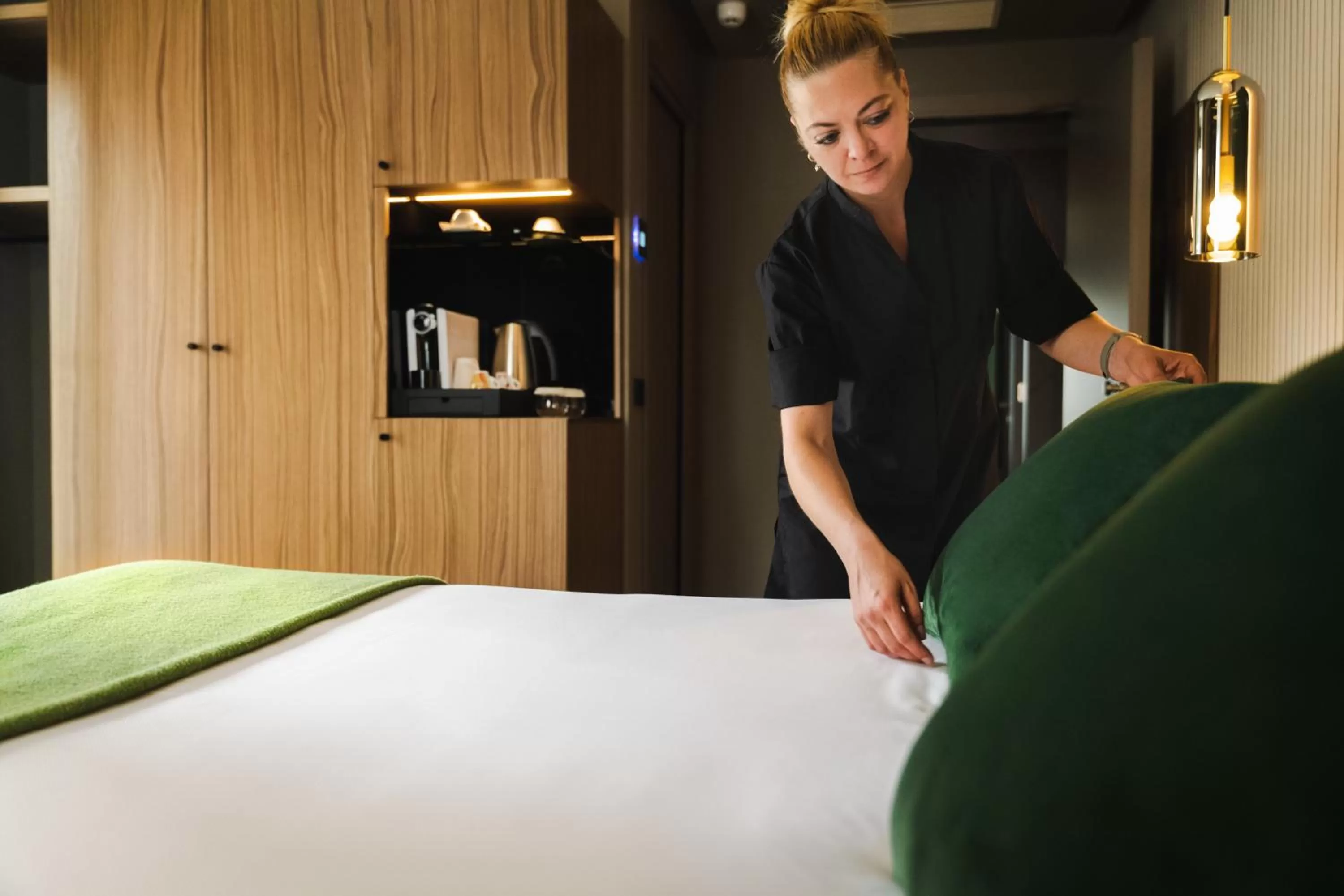 Staff, Bed in 3T Boutique Hotel