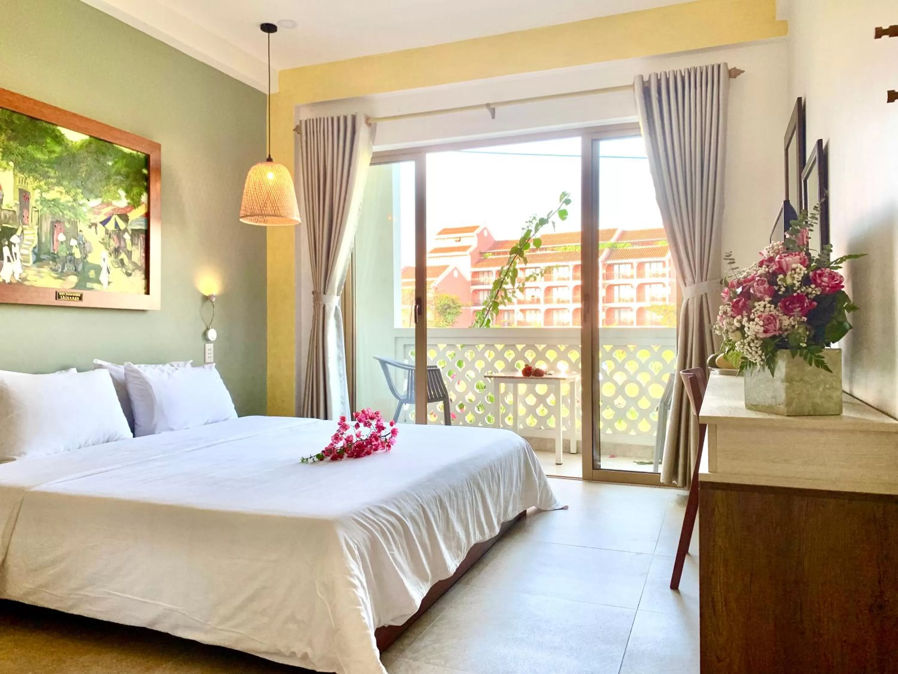 View (from property/room), Bed in DE VIVRE HOI AN - Aman Boutique Hotel