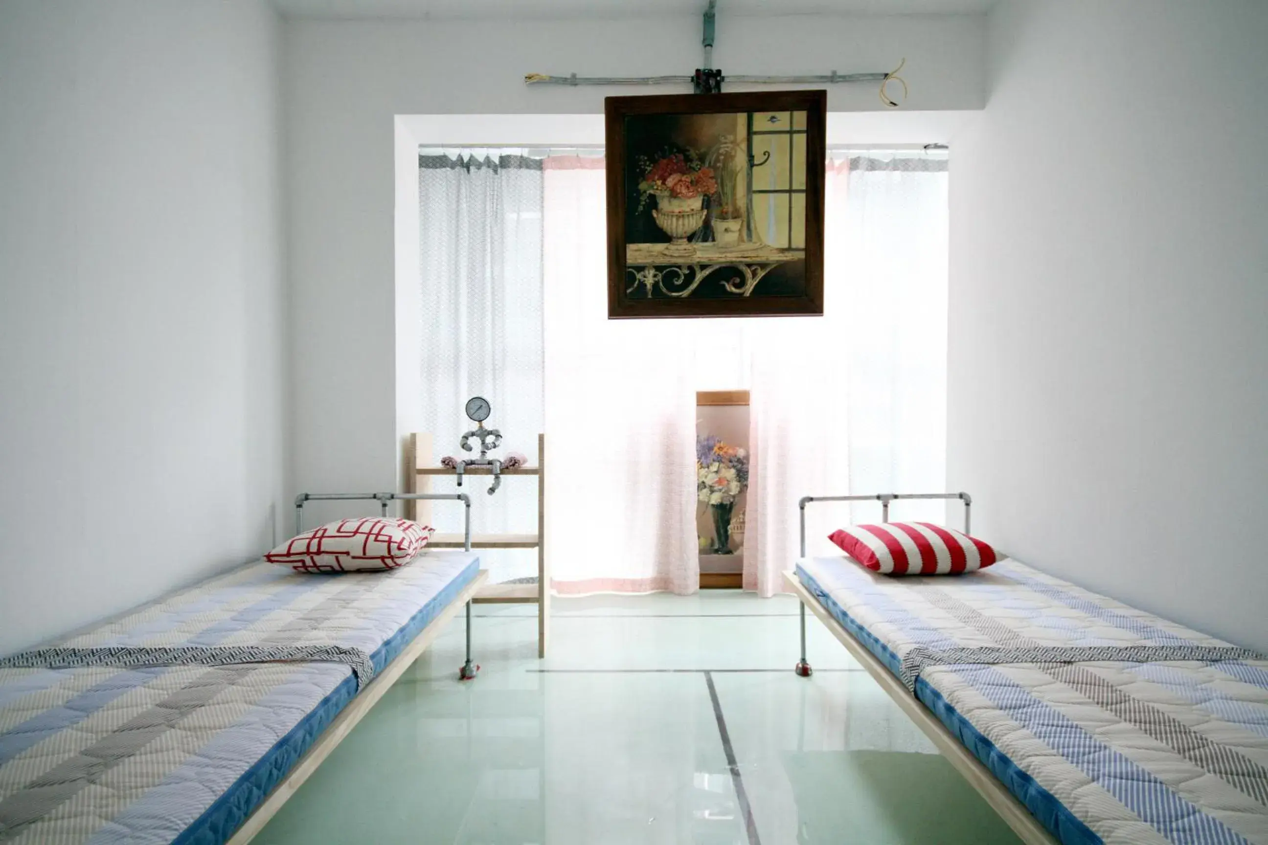 Double or Twin Room with Shared Bathroom in Time Travelers Party Hostel In Hongdae Double or Twin Room with Shared Bathroom in Time Travelers Party Hostel In Hongdae