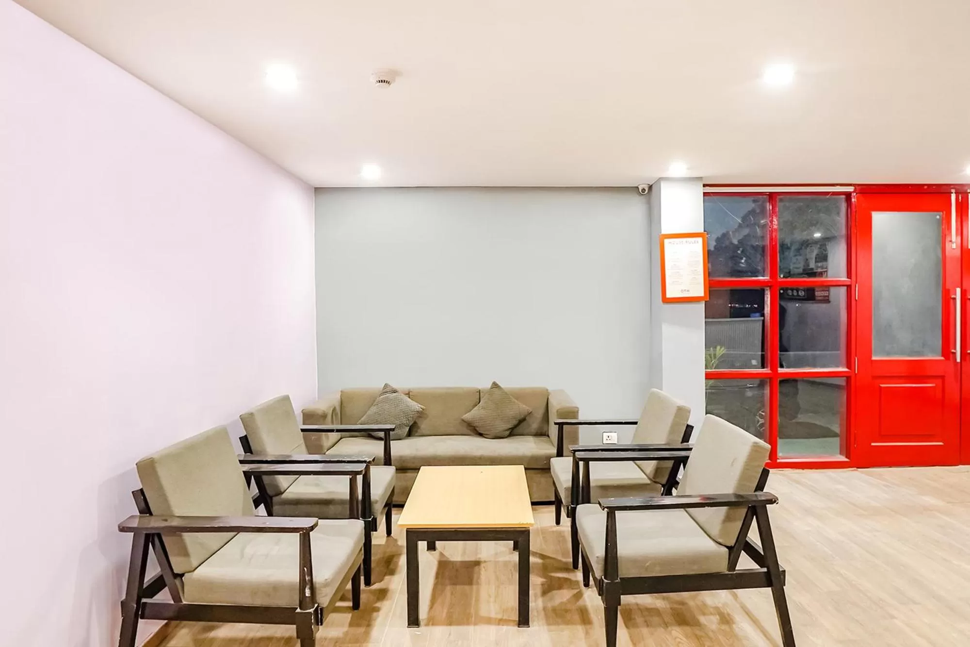 Seating area in FabHotel F9 Sector 121