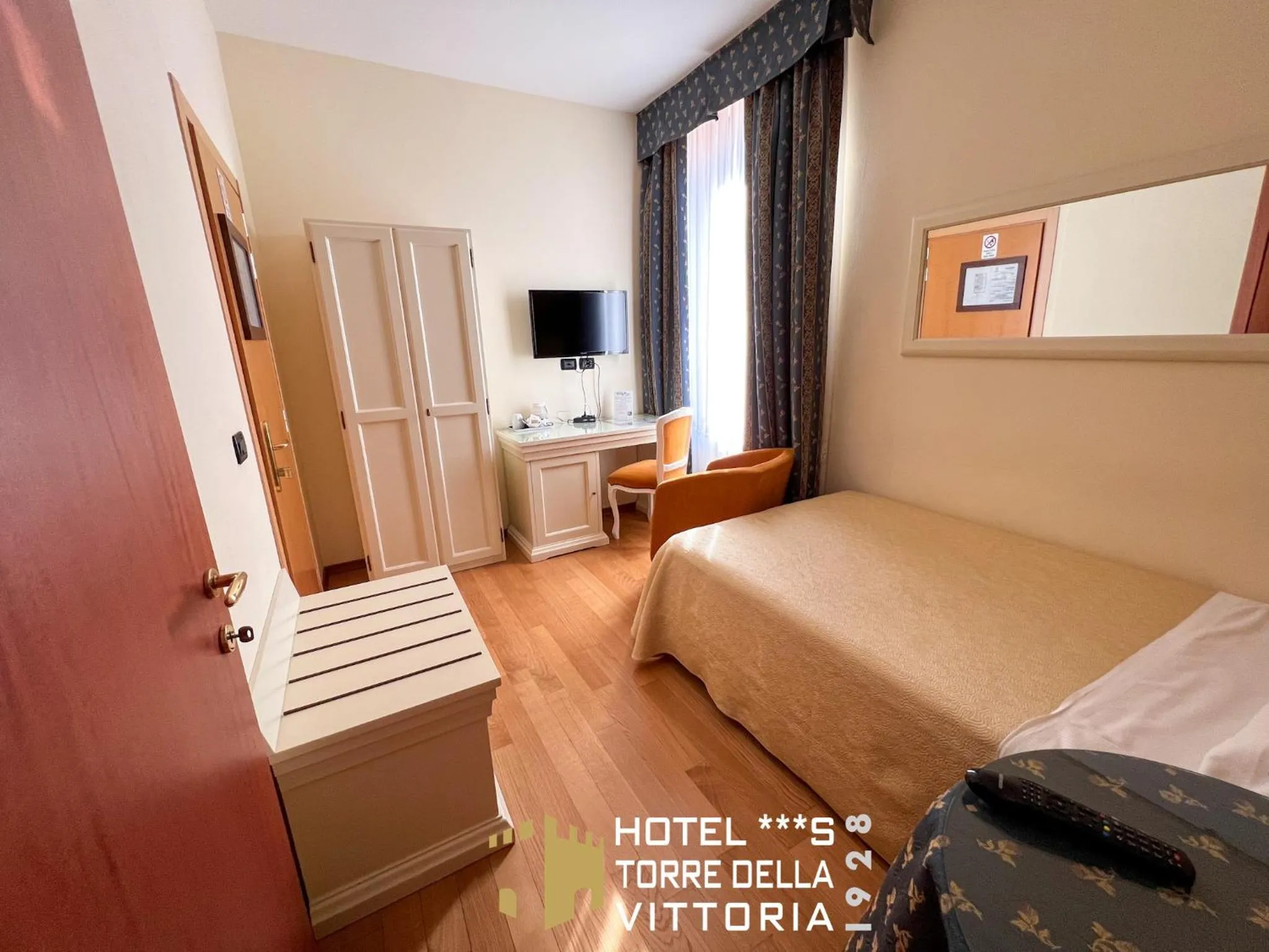 Bed in Panoramic Rooms Torre della Vittoria