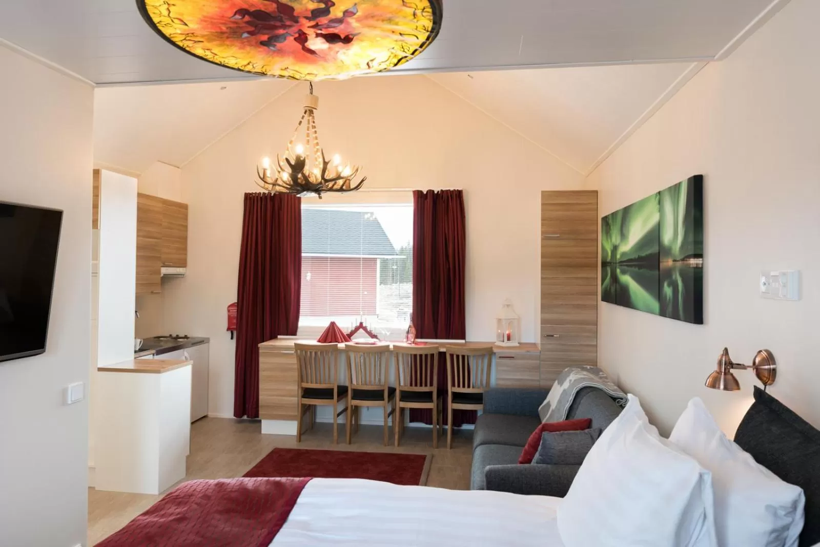 Decorative detail, Bed in Santa Claus Holiday Village