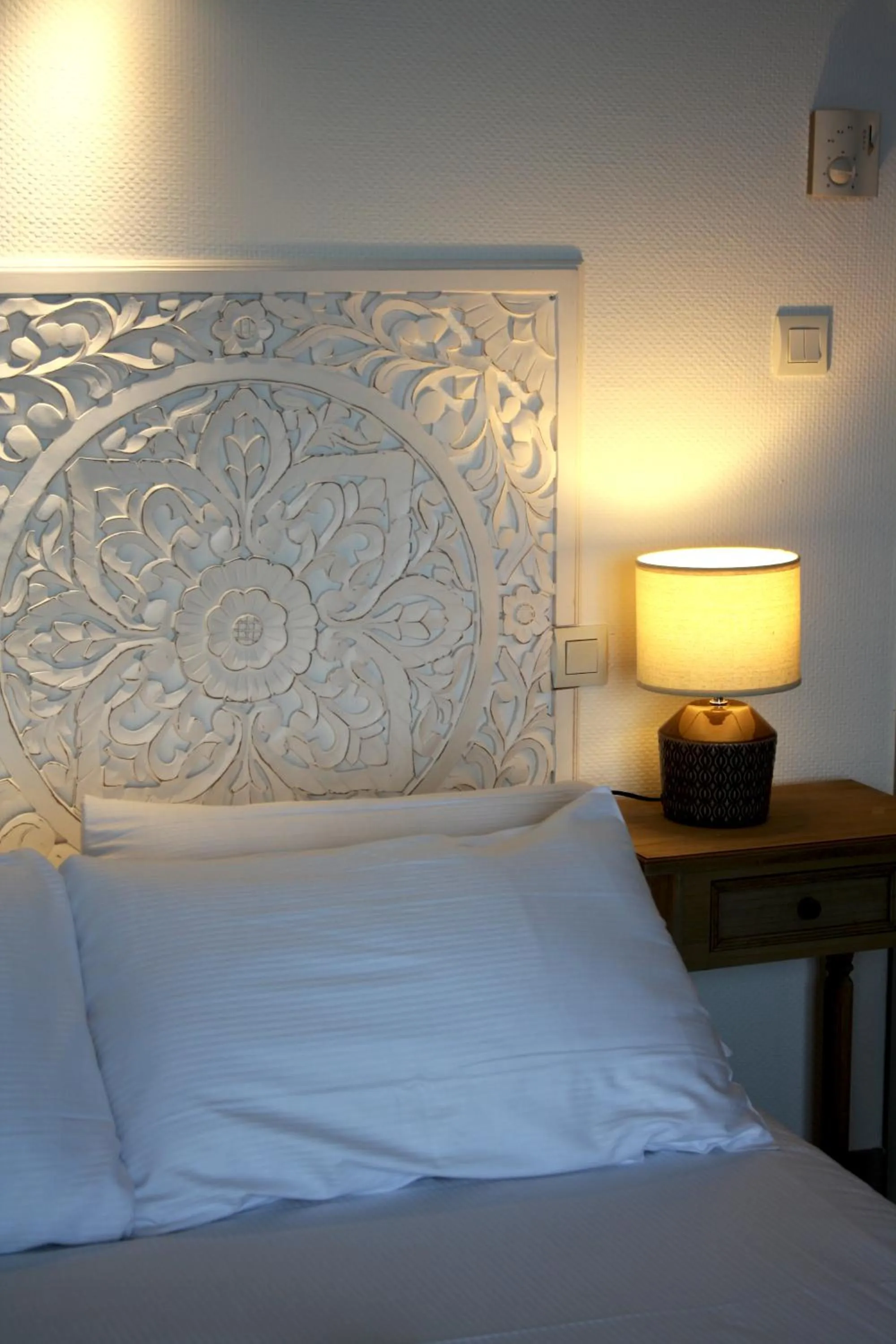 Bedroom, Bed in Logis Hôtel Sea View