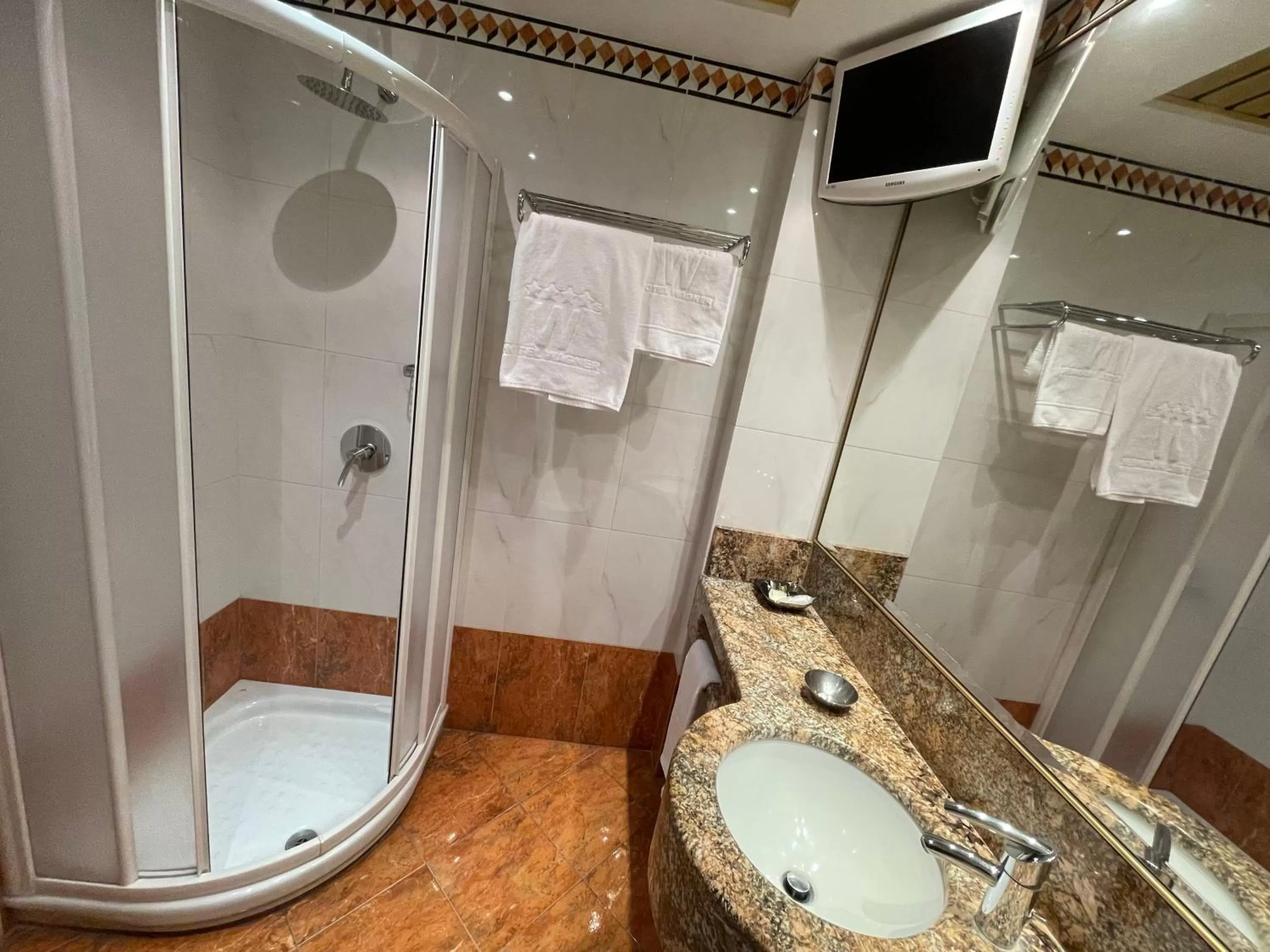 Shower in Hotel Wagner