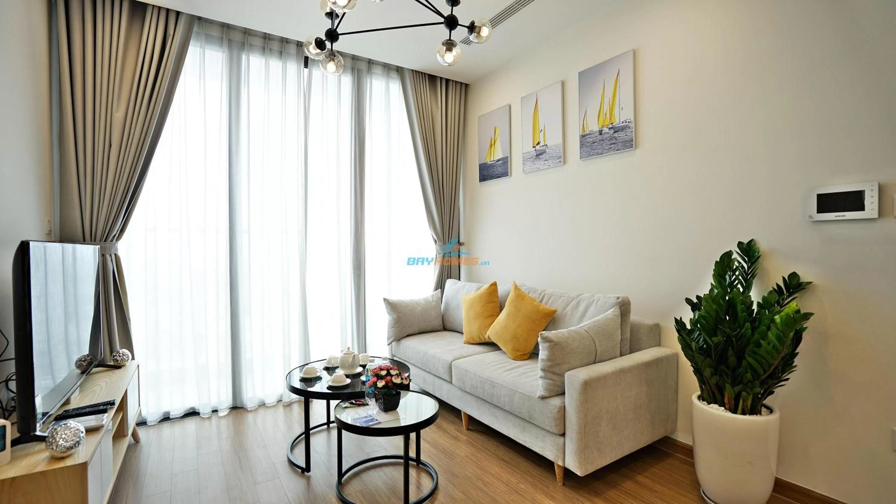 Seating Area in Vinhomes Skylake Apartment - by Bayhomes