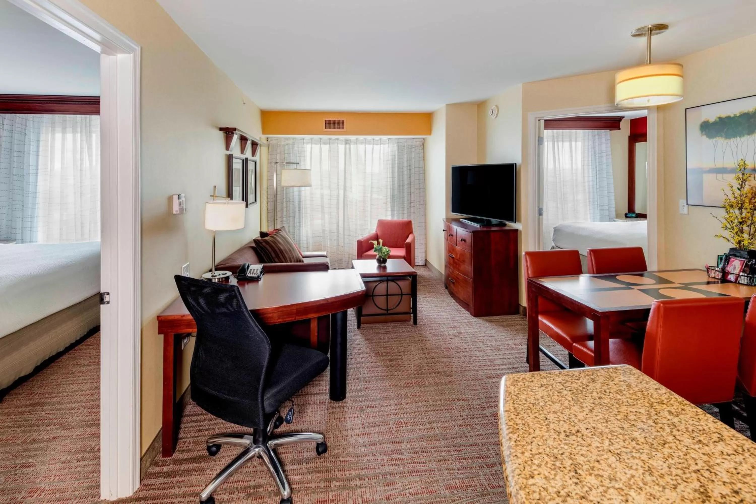 Living room, Bed in Residence Inn by Marriott Auburn