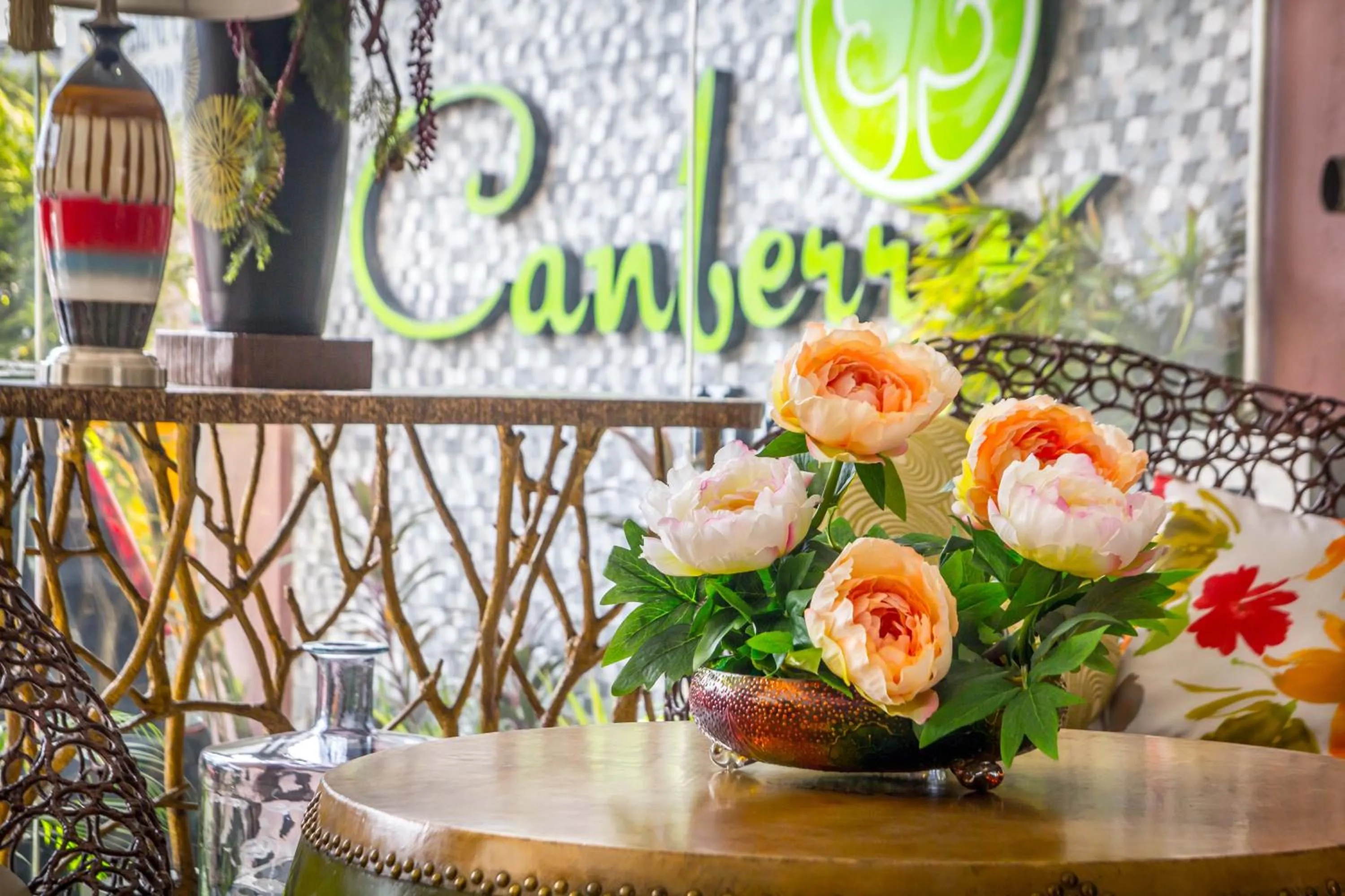 Decorative detail in Canberry Hotel