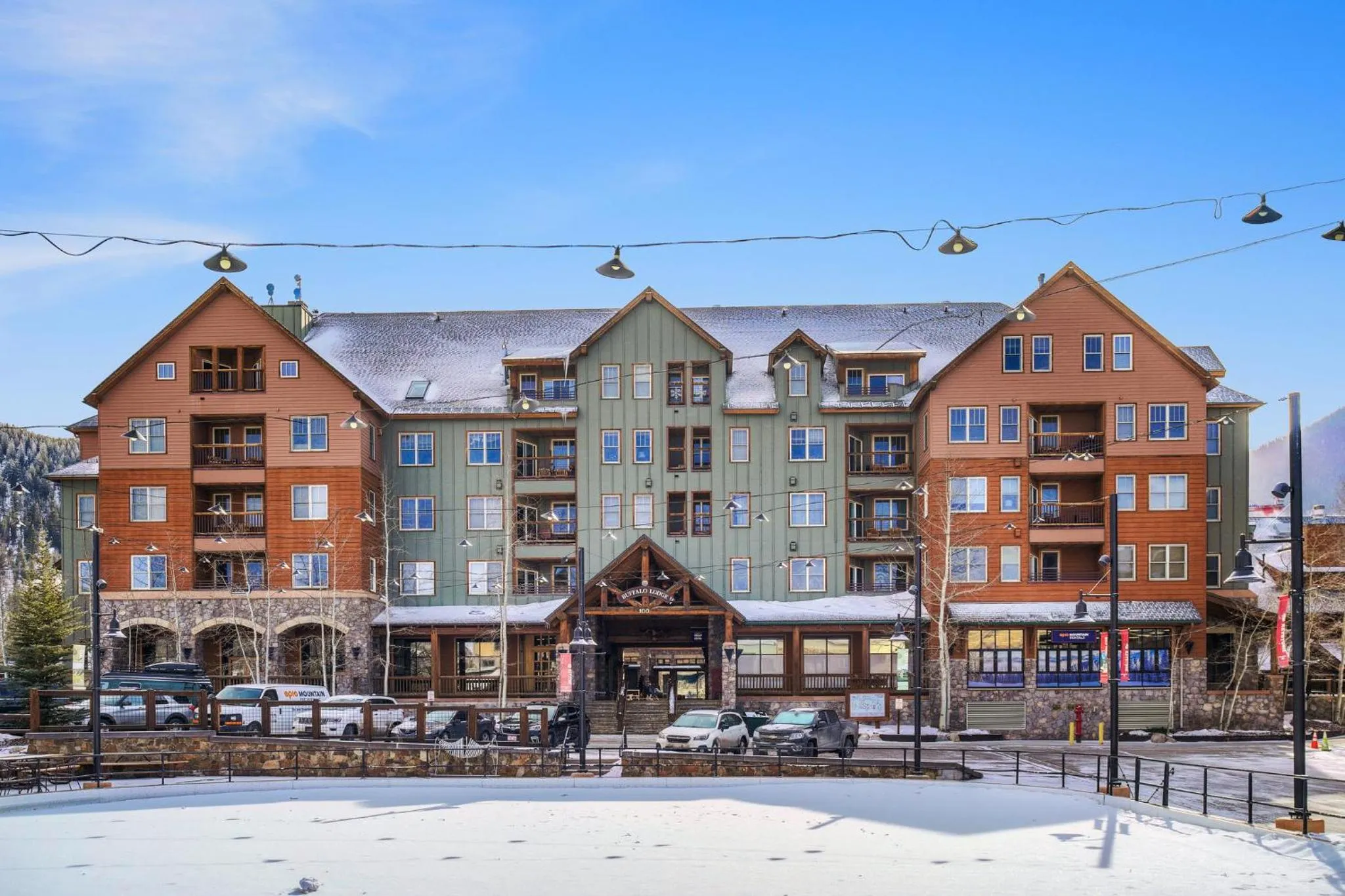 Property building, Winter in River Run Village by Keystone Resort