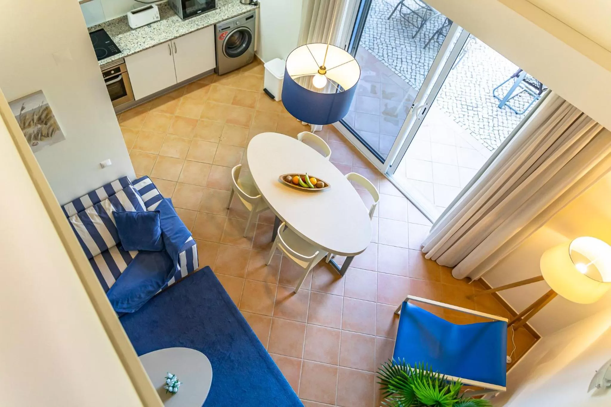Dining area in Aldeia Azul Resort