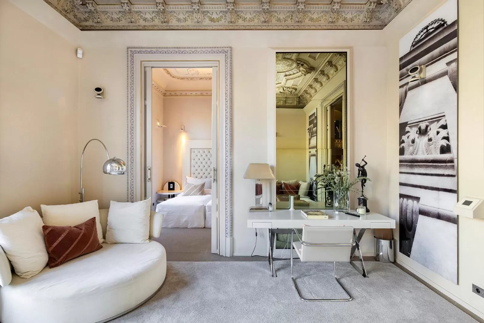 Bed in El Palauet Modernist Suites Barcelona