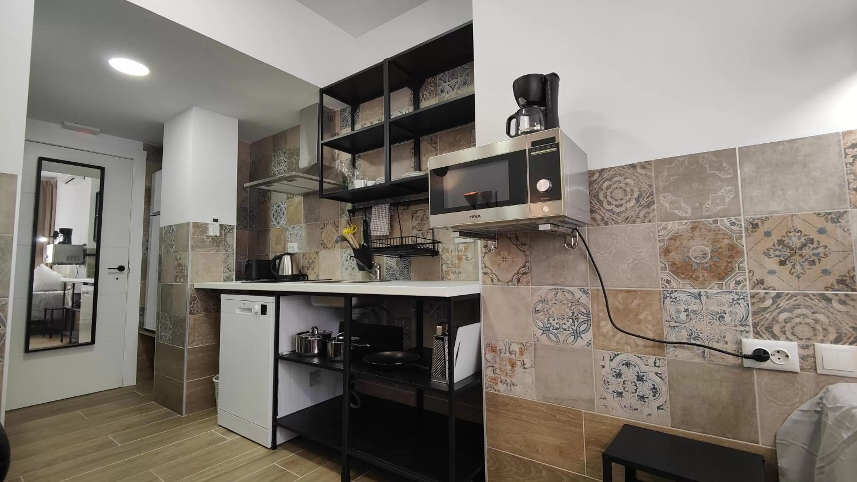 Kitchen or kitchenette in Hotel Apartamentos Pueblo Mar