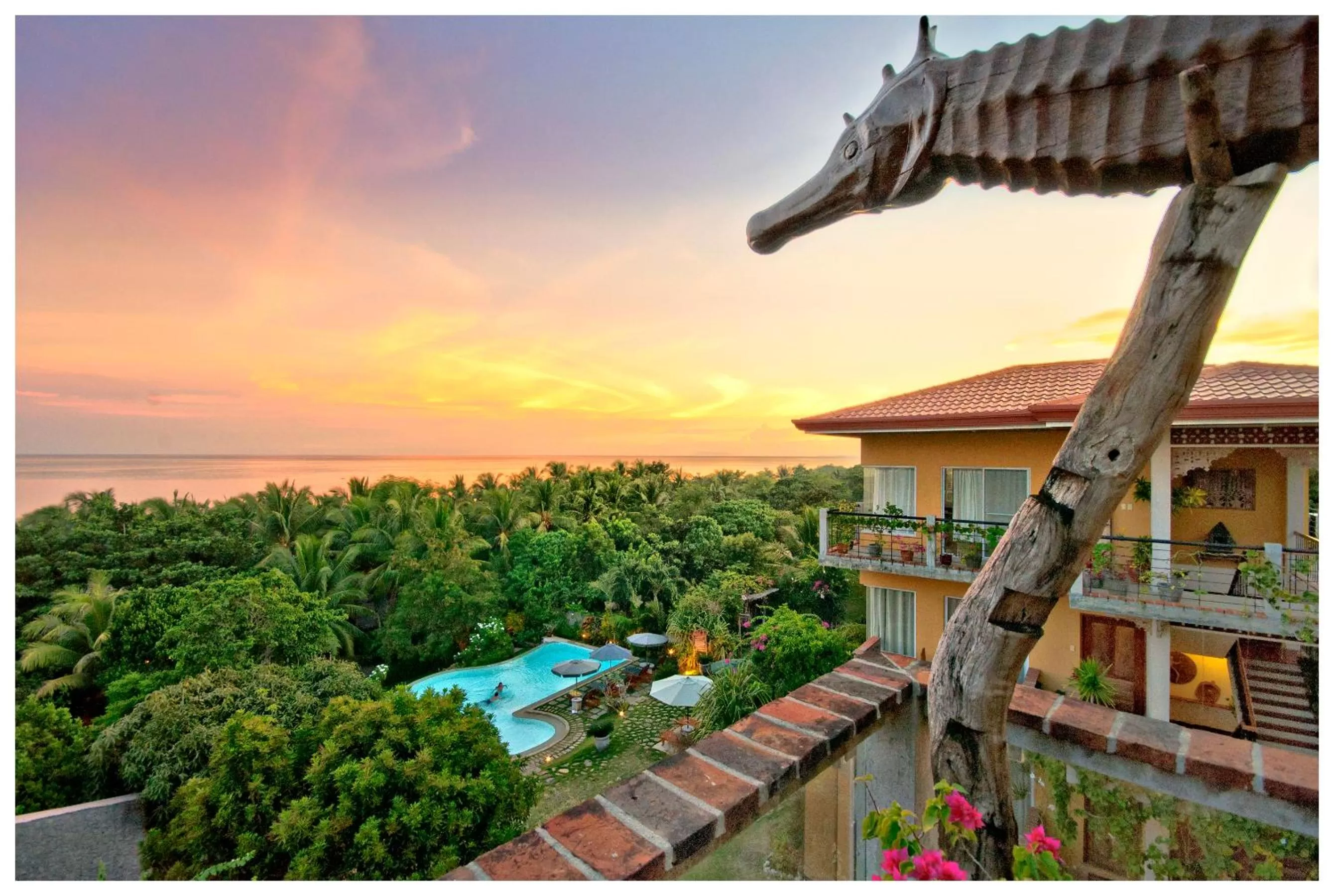 Pool view in Amarela Resort