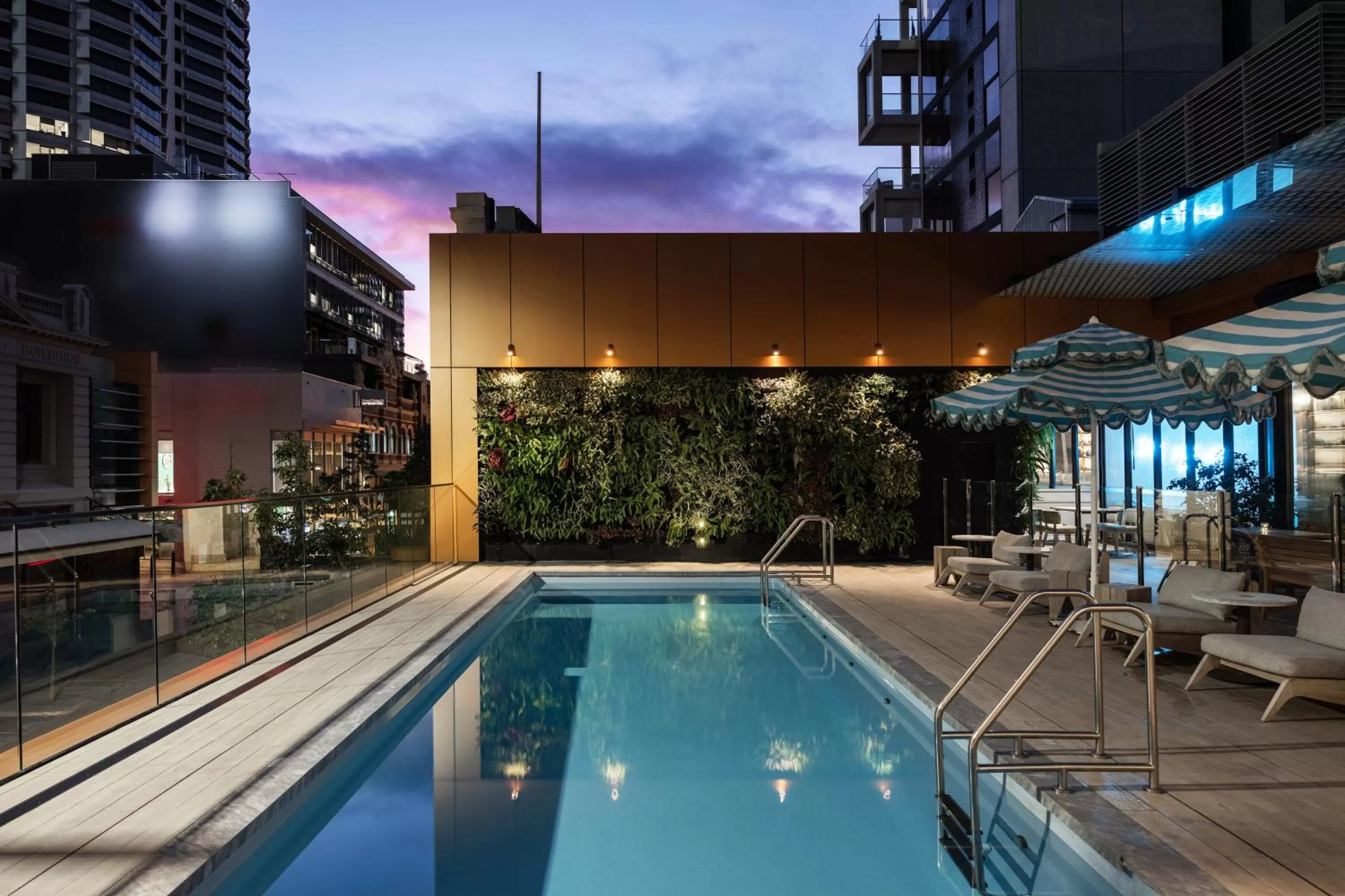 Swimming pool in The Adnate Perth - Art Series