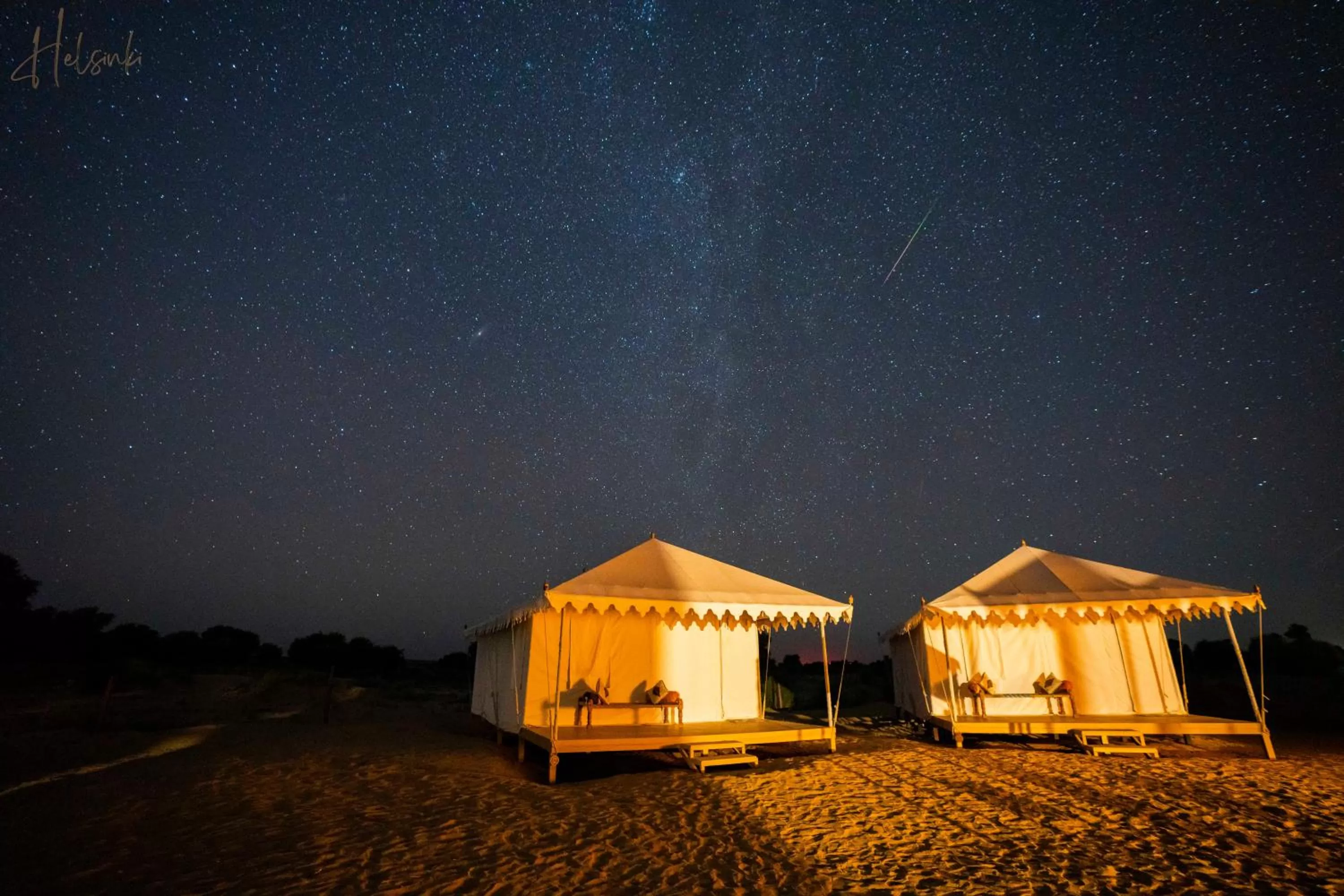 Night in Helsinki Desert Camp