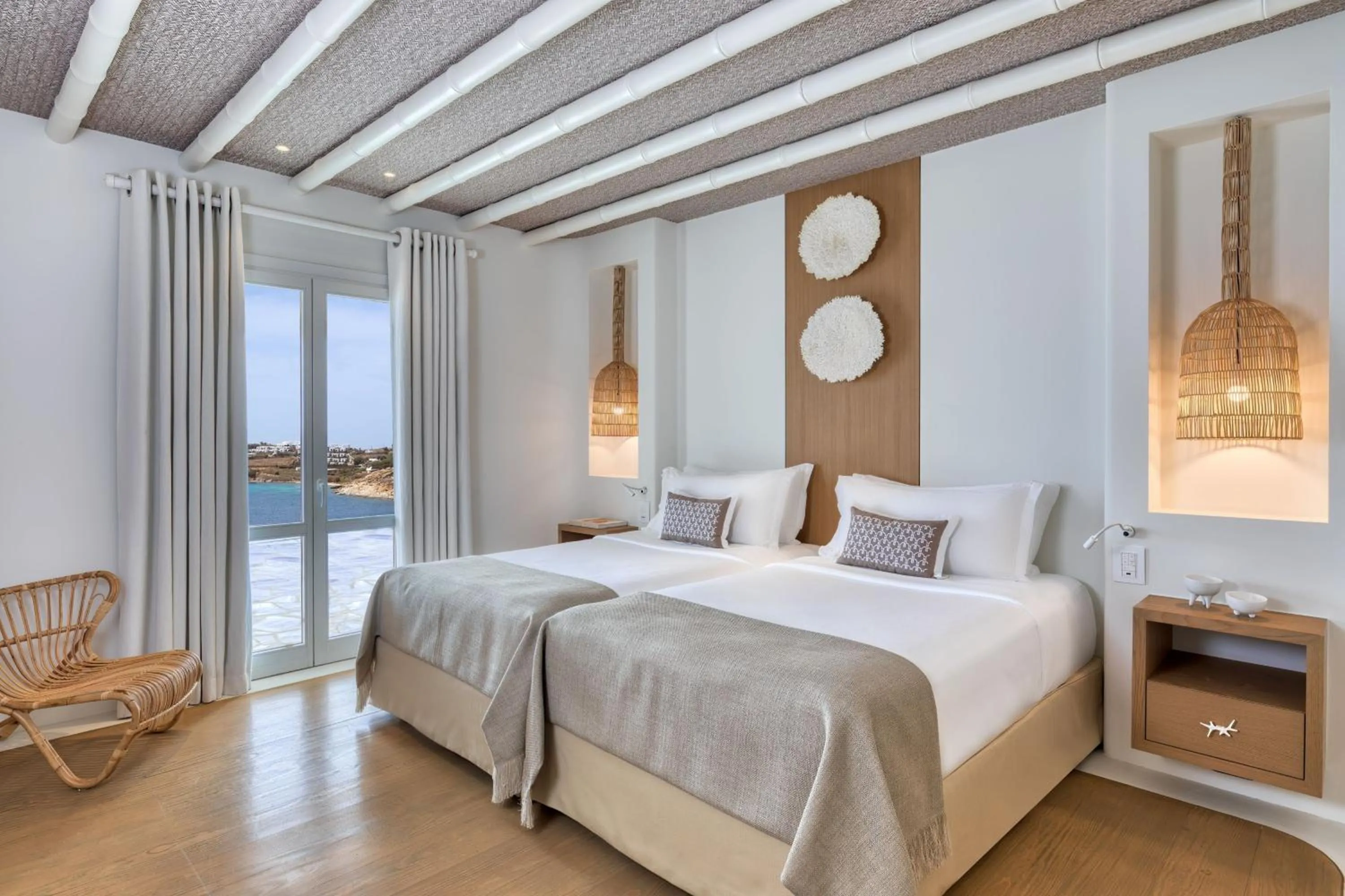 Bedroom, Bed in Santa Marina, A Luxury Collection Resort, Mykonos