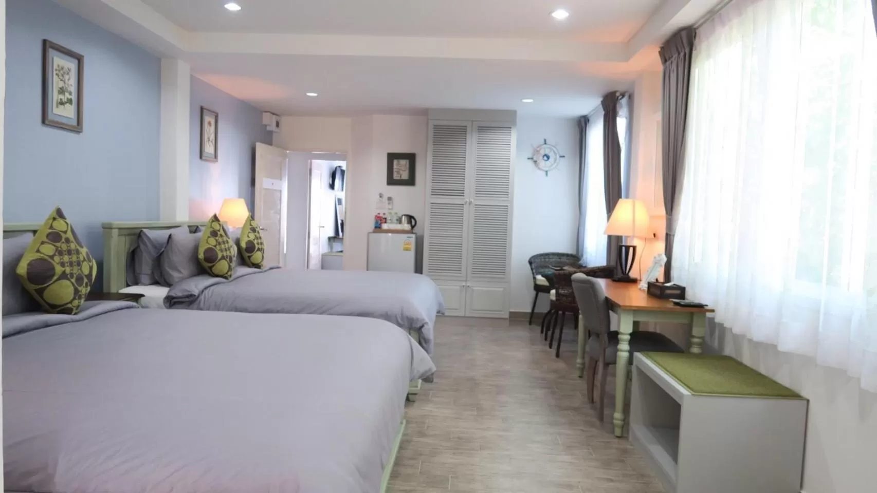 Bed in BC Summer Beach